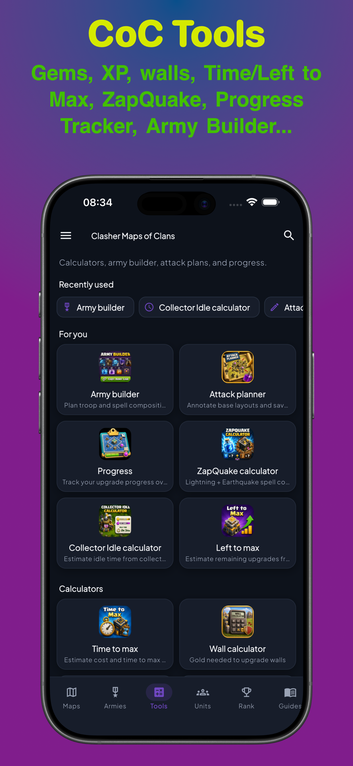 اسکرین شات 6 برنامه Maps for Clasher of Clans