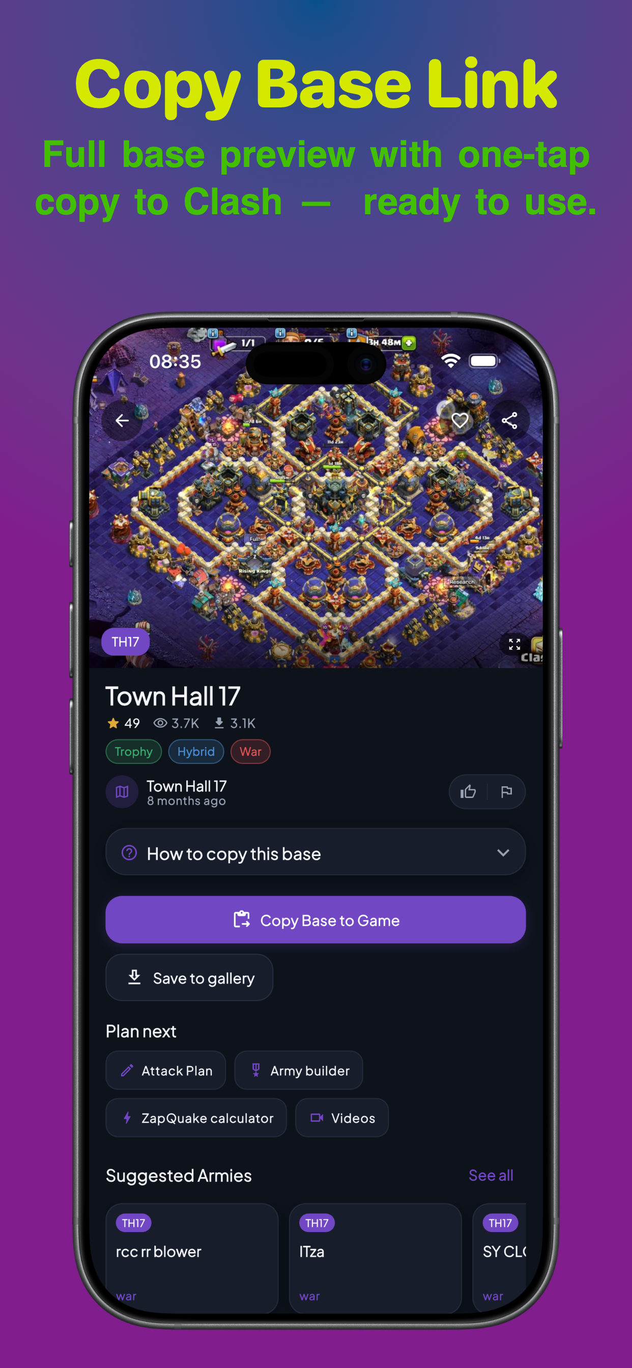 اسکرین شات 2 برنامه Maps for Clasher of Clans