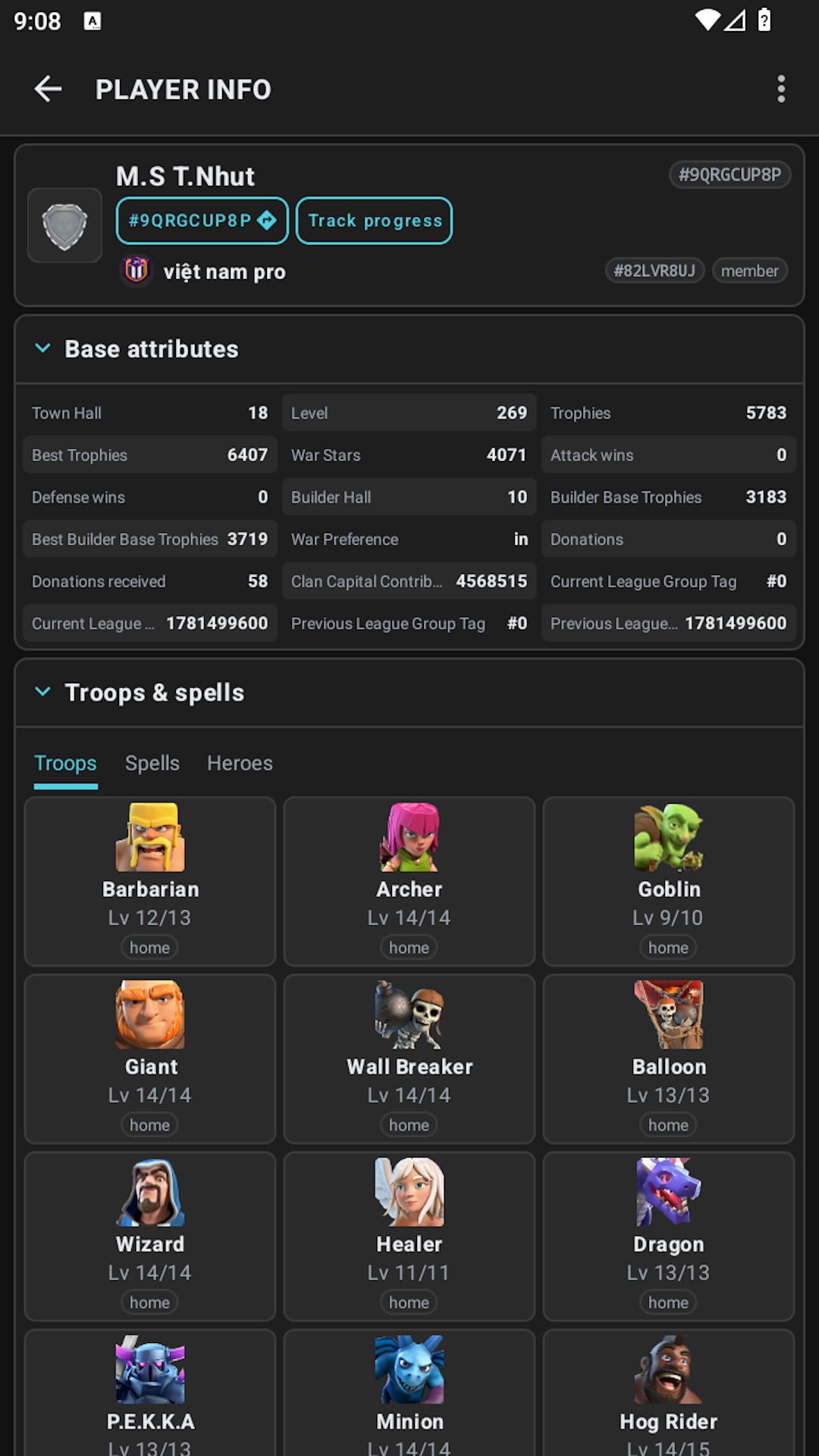 اسکرین شات 7 برنامه Clash Clans of Maps:clasher.us