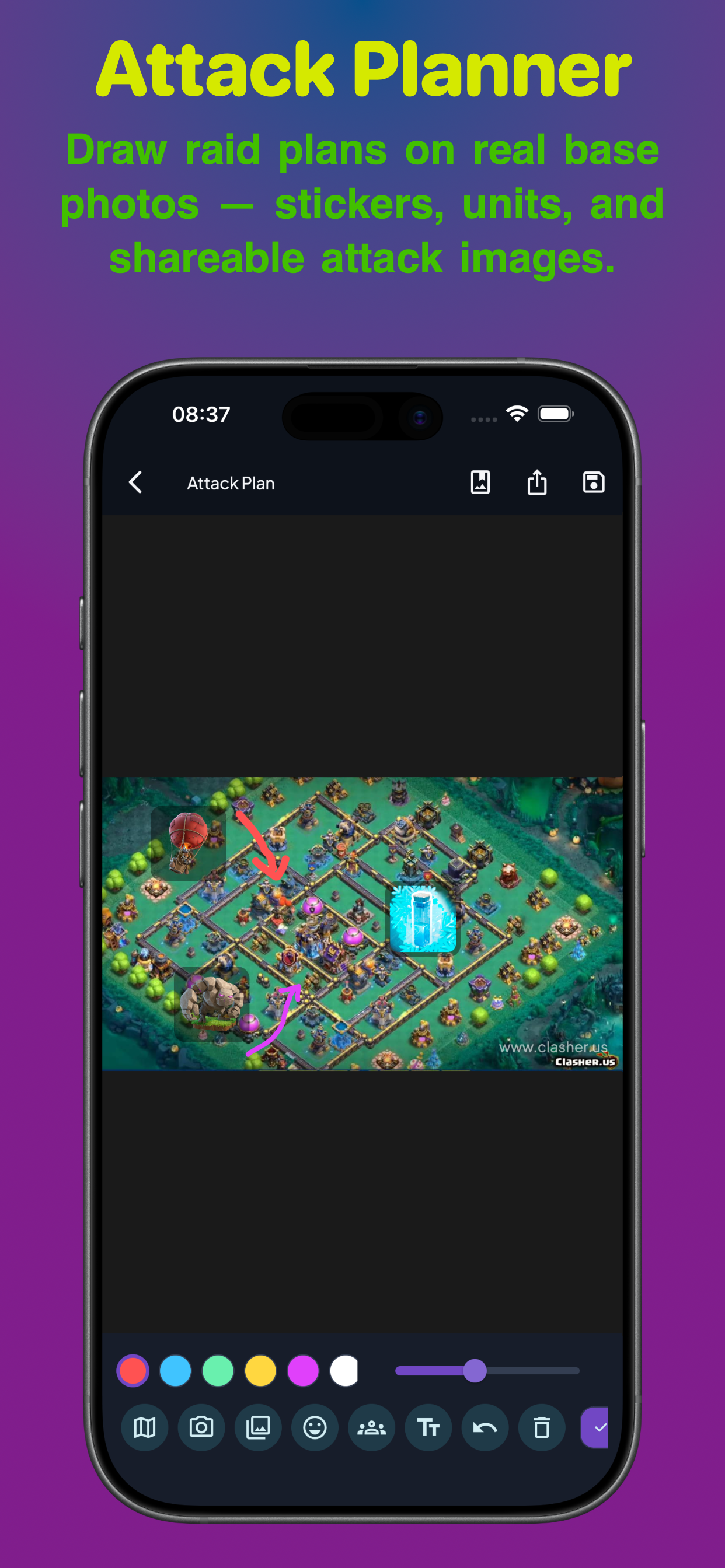 اسکرین شات 8 برنامه Maps for Clasher of Clans