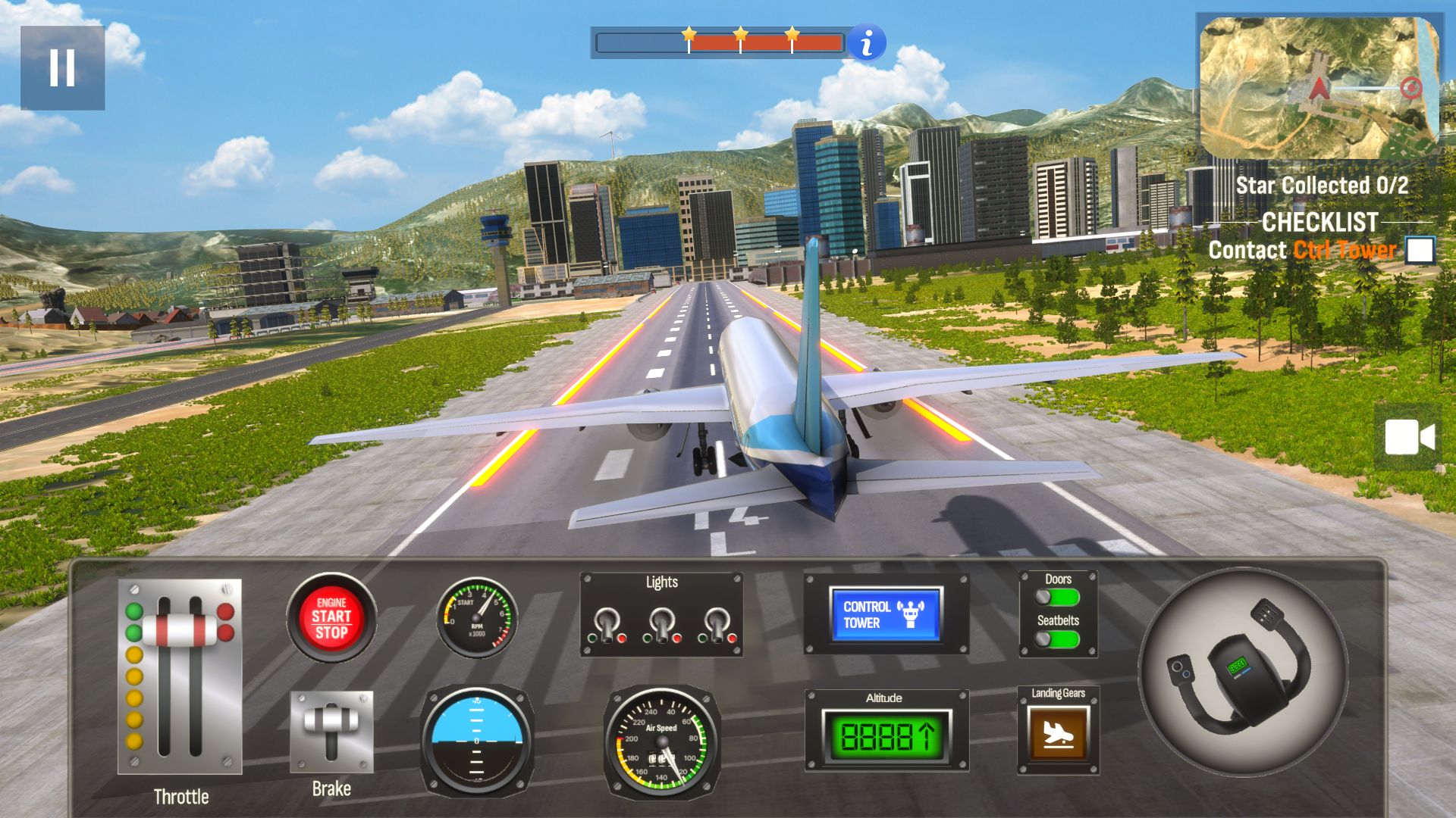 اسکرین شات 4 بازی Airplane Pro: Flight Simulator