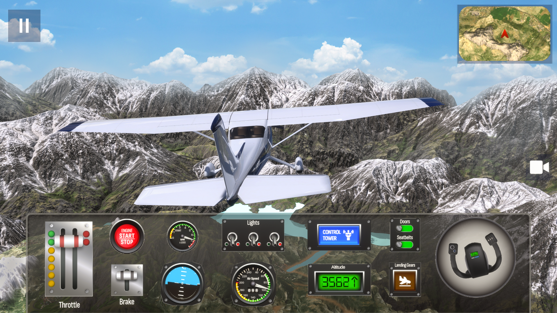 اسکرین شات 2 بازی Airplane Pro: Flight Simulator