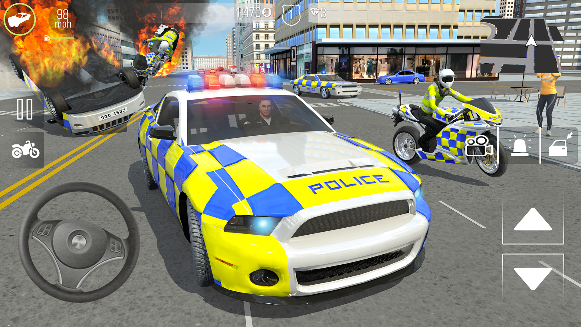اسکرین شات 1 بازی Police Car Driving Motorbike