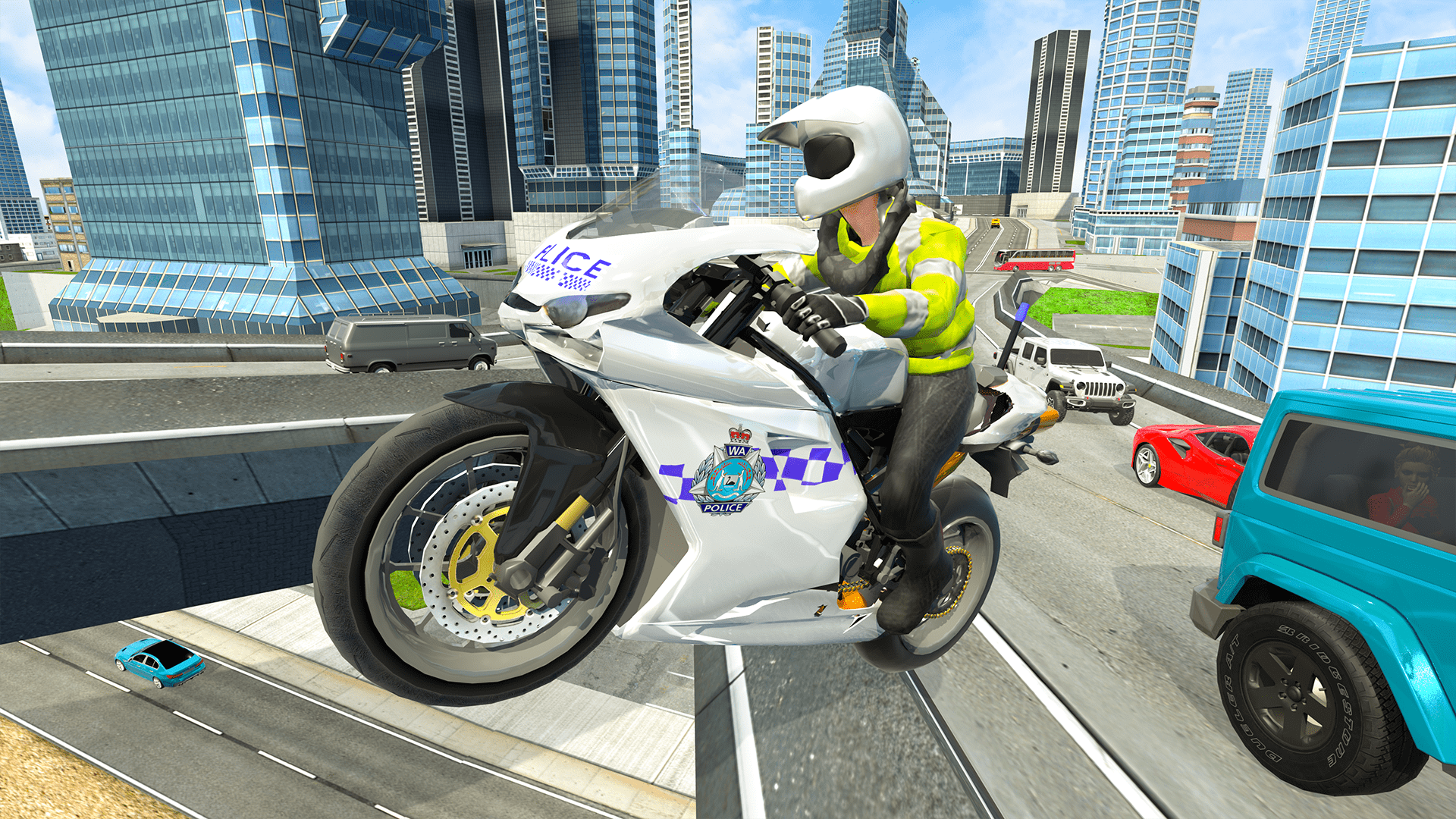 اسکرین شات 1 بازی Police Motorbike Simulator 3D
