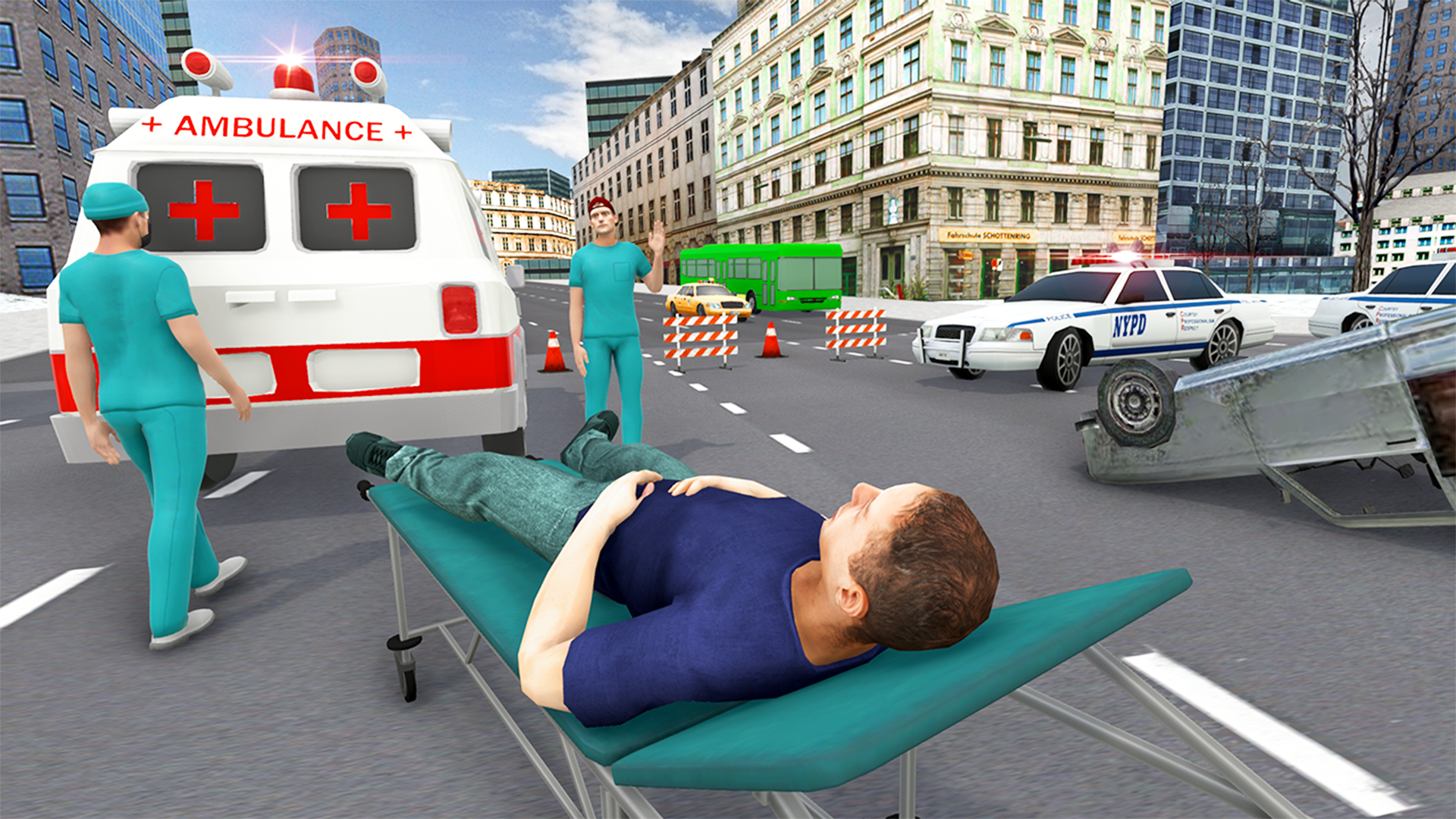 اسکرین شات 2 بازی Ambulance Simulator Car Driver