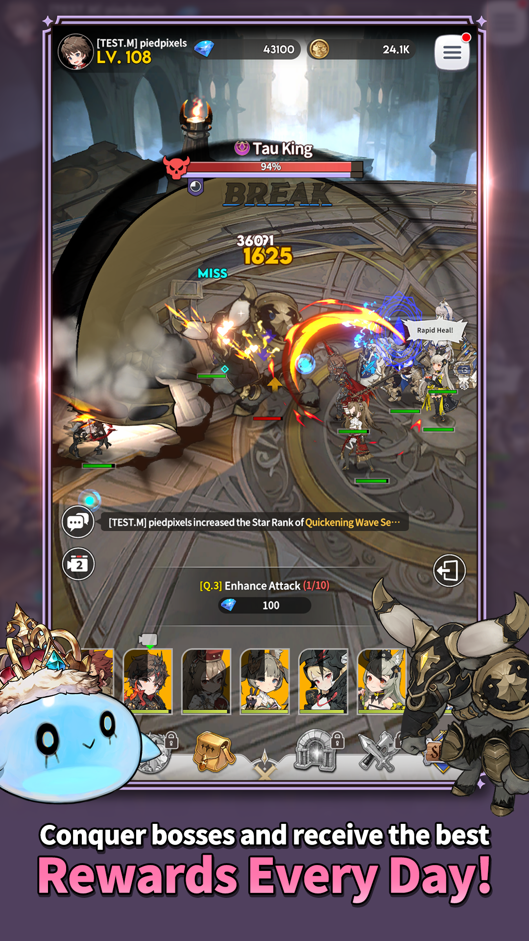 اسکرین شات 3 بازی Gran Saga Idle:KNIGHTSxKNIGHTS