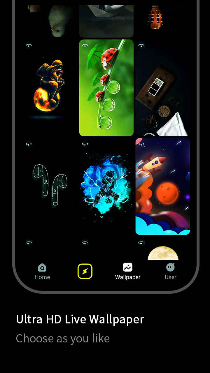 اسکرین شات 5 برنامه Pika! Charging Wallpaper