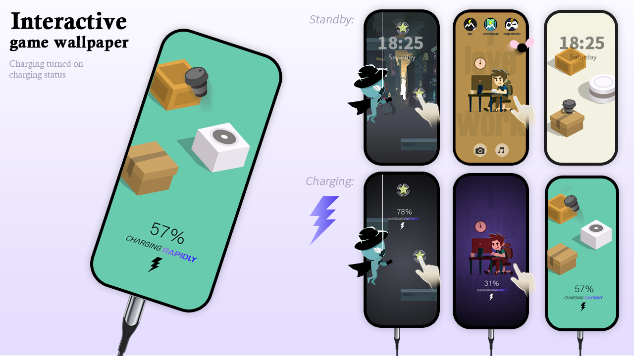 اسکرین شات 1 برنامه Pika! Game Wallpaper