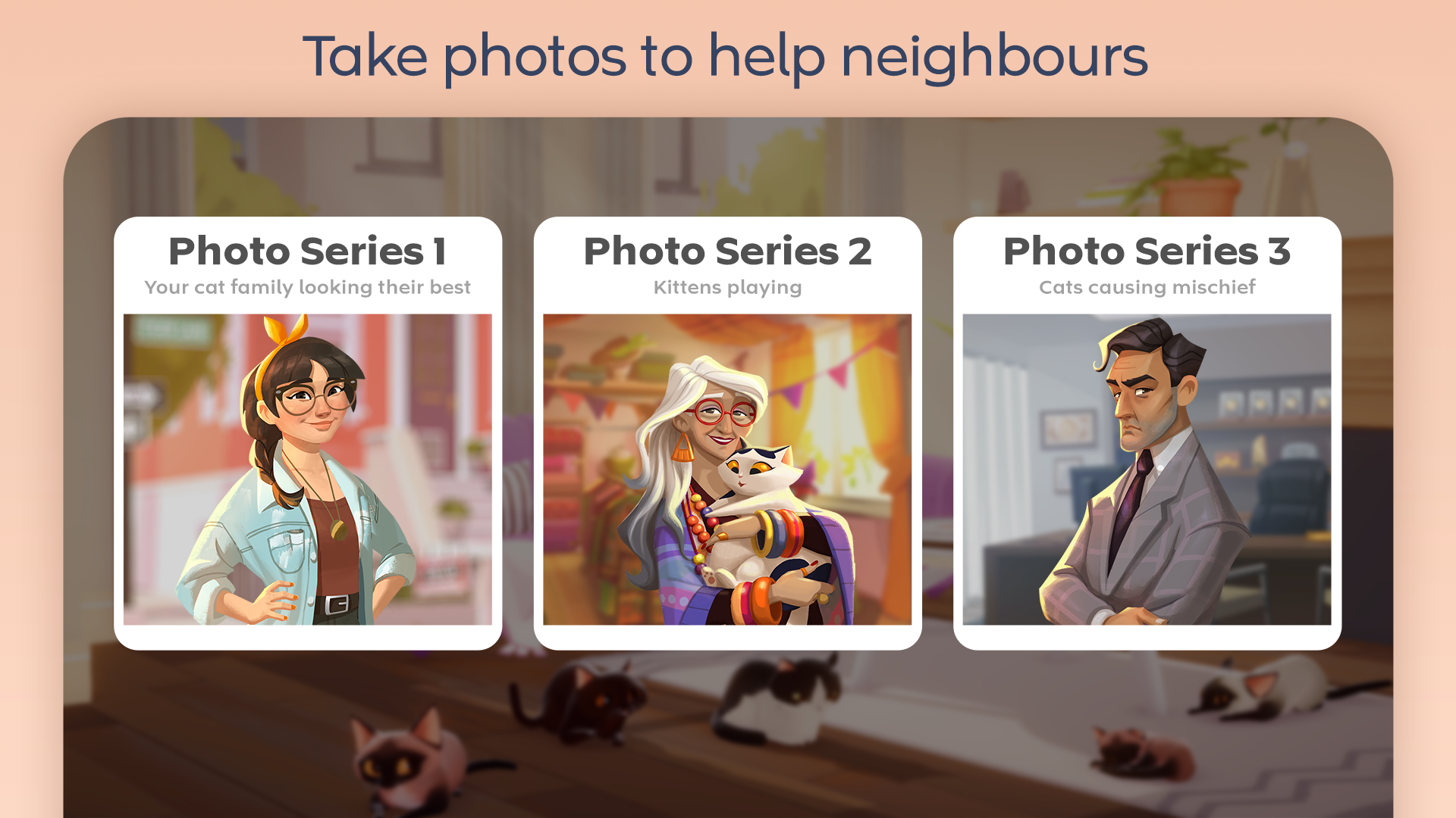 اسکرین شات 6 بازی My Cat Club: Collect Kittens