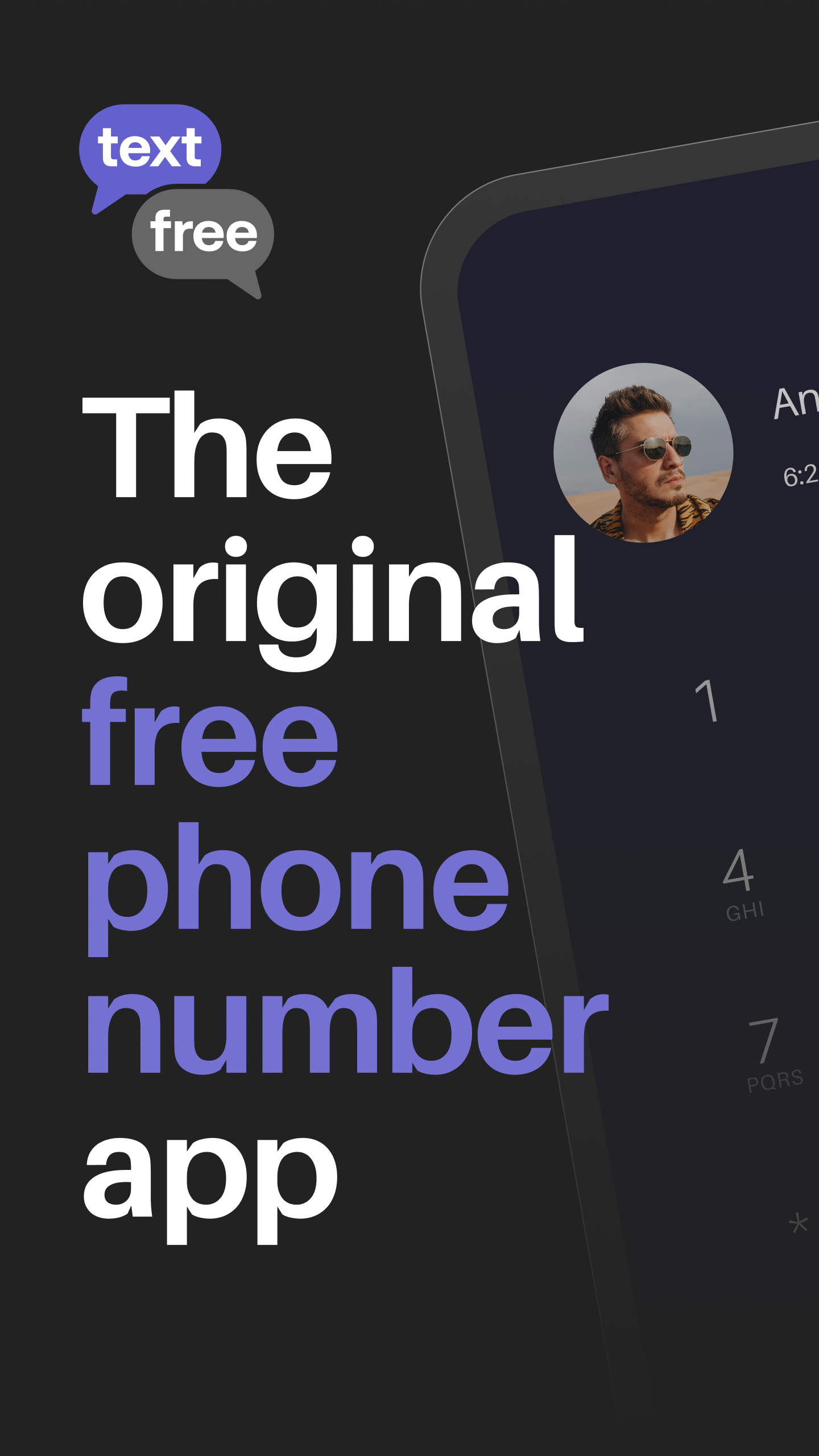 اسکرین شات 1 برنامه Text Free: Second Phone Number