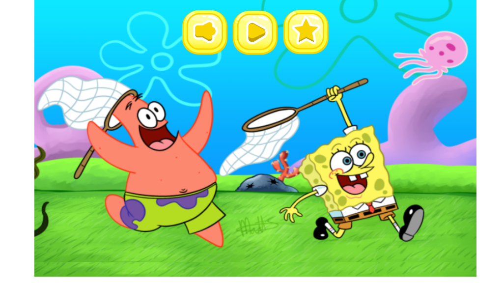اسکرین شات 3 بازی شکار عروس دریایی ( باب اسفنجی )