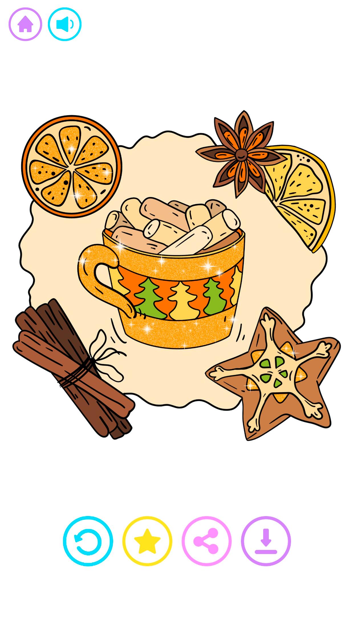 اسکرین شات 5 برنامه Relax Color by Number Game