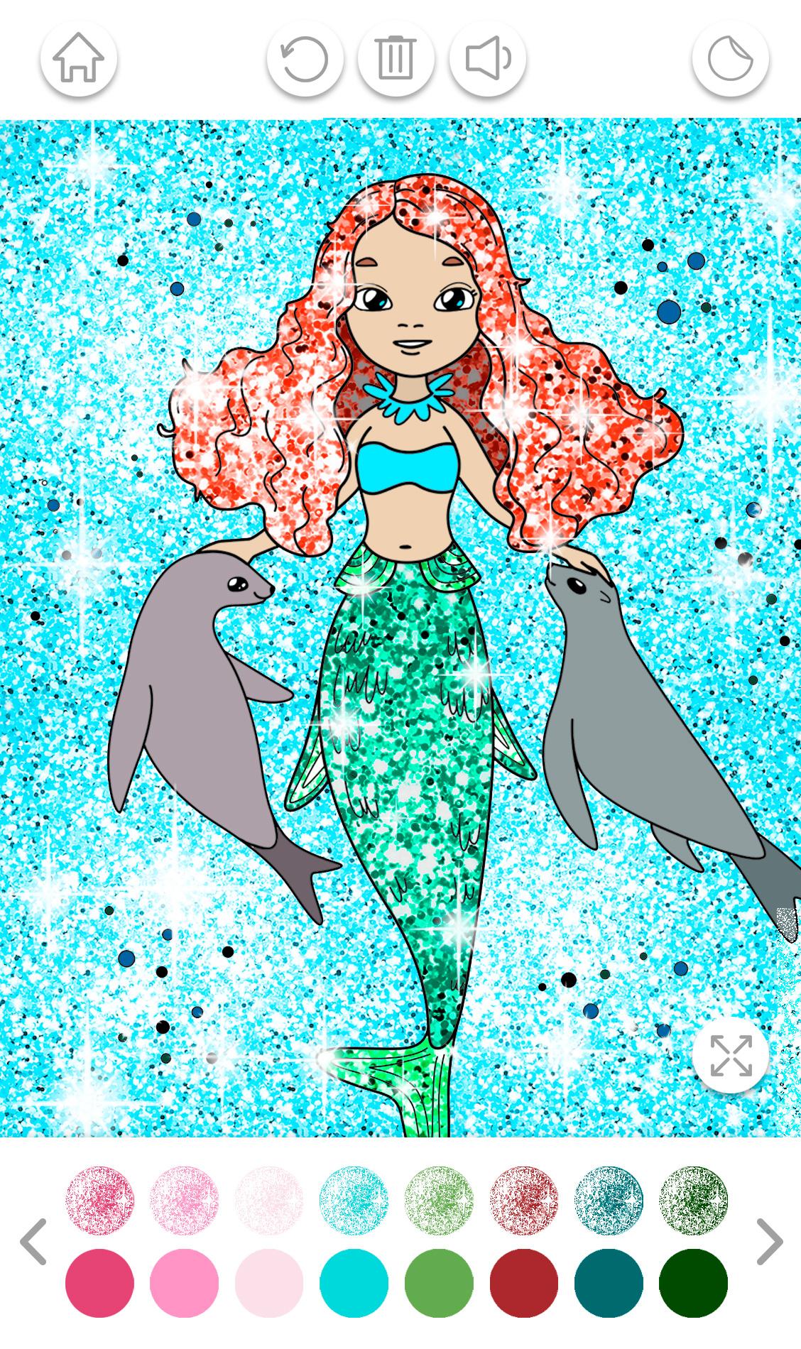 اسکرین شات 4 بازی Girls Color Book with Glitter