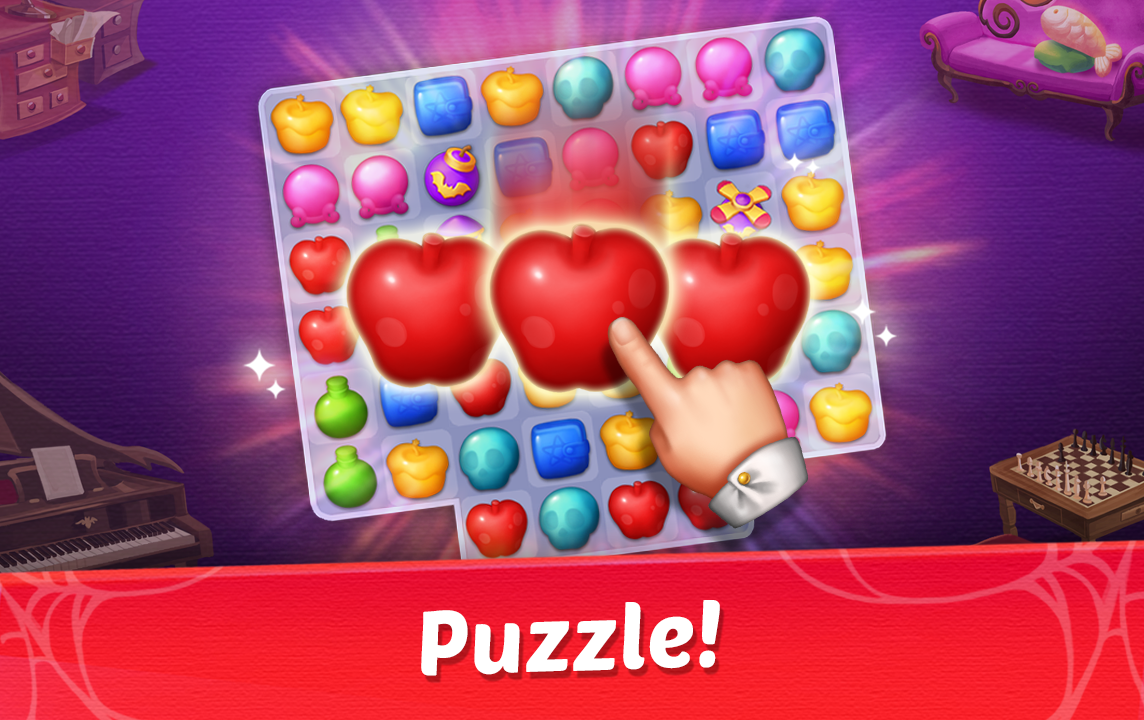 اسکرین شات 5 بازی Witch & Cats – Cute Match 3