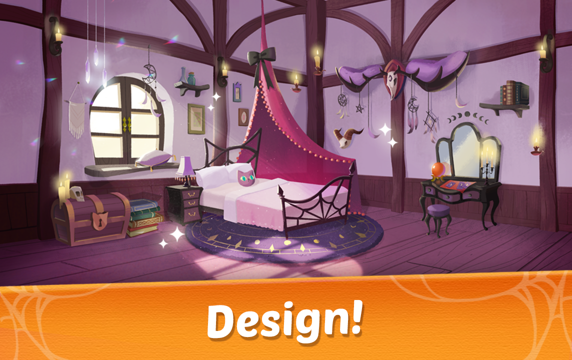 اسکرین شات 1 بازی Witch & Cats – Cute Match 3