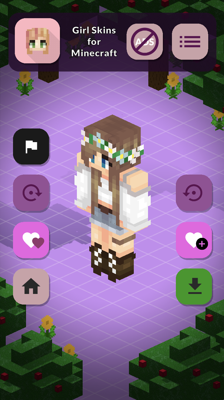 اسکرین شات 3 برنامه Girl Skins for Minecraft