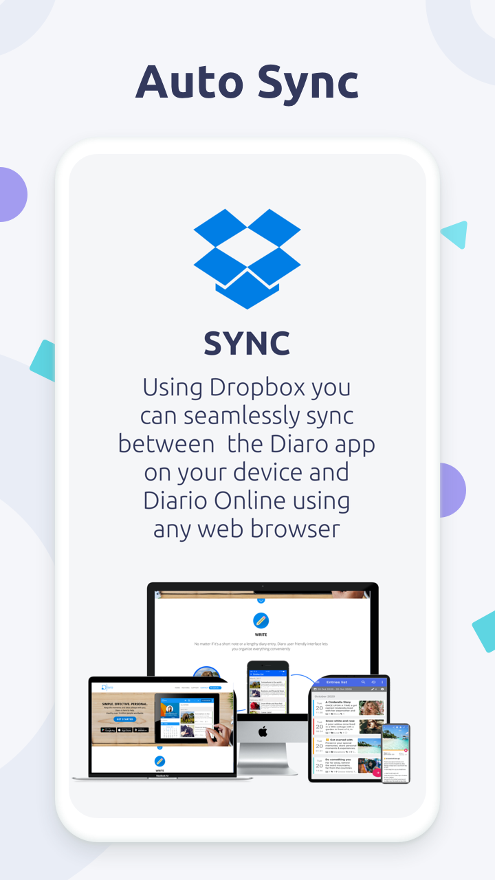 اسکرین شات 6 برنامه Diaro - Diary Journal Notes