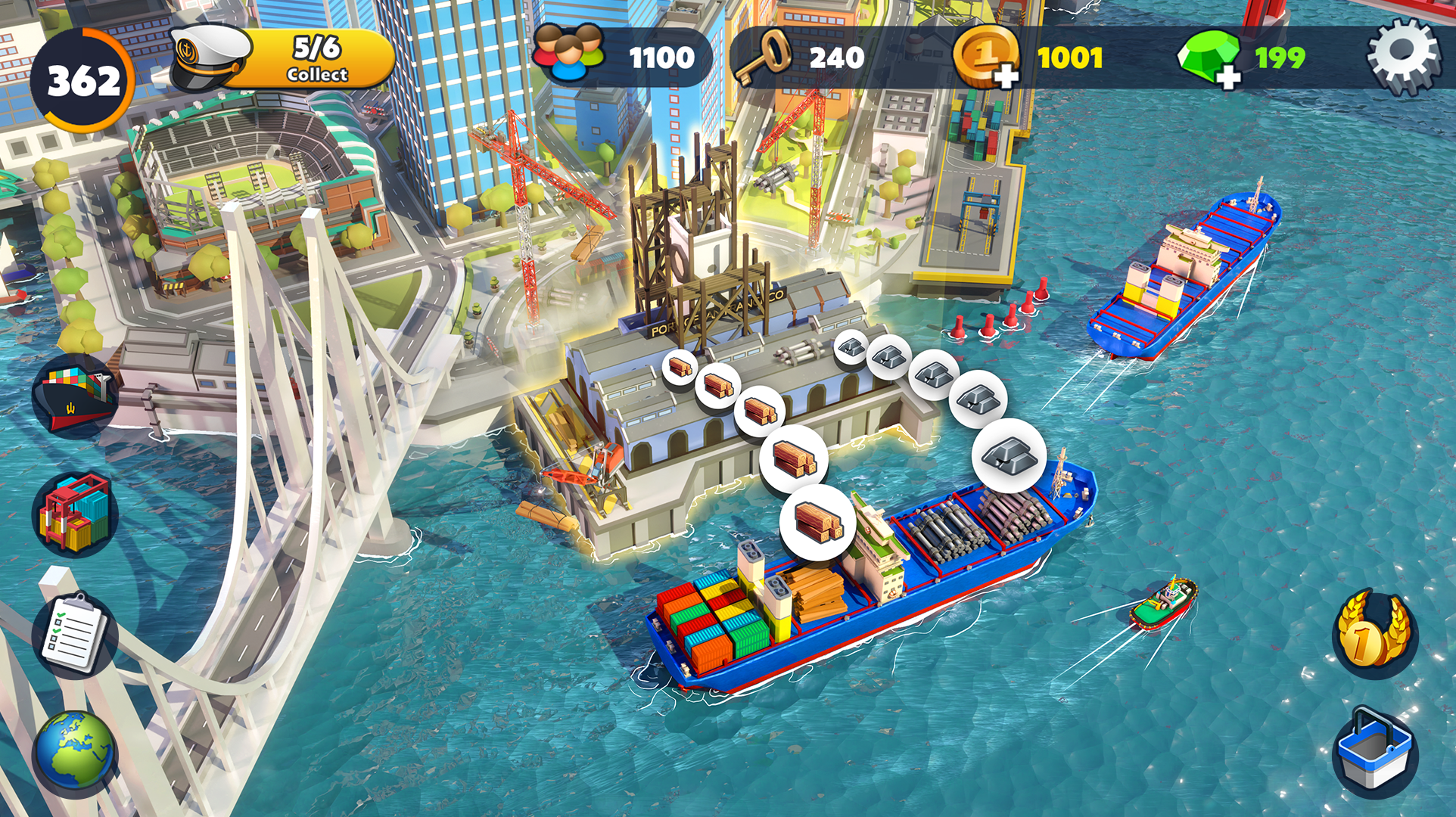 اسکرین شات 7 بازی Port City: Ship Transit Tycoon