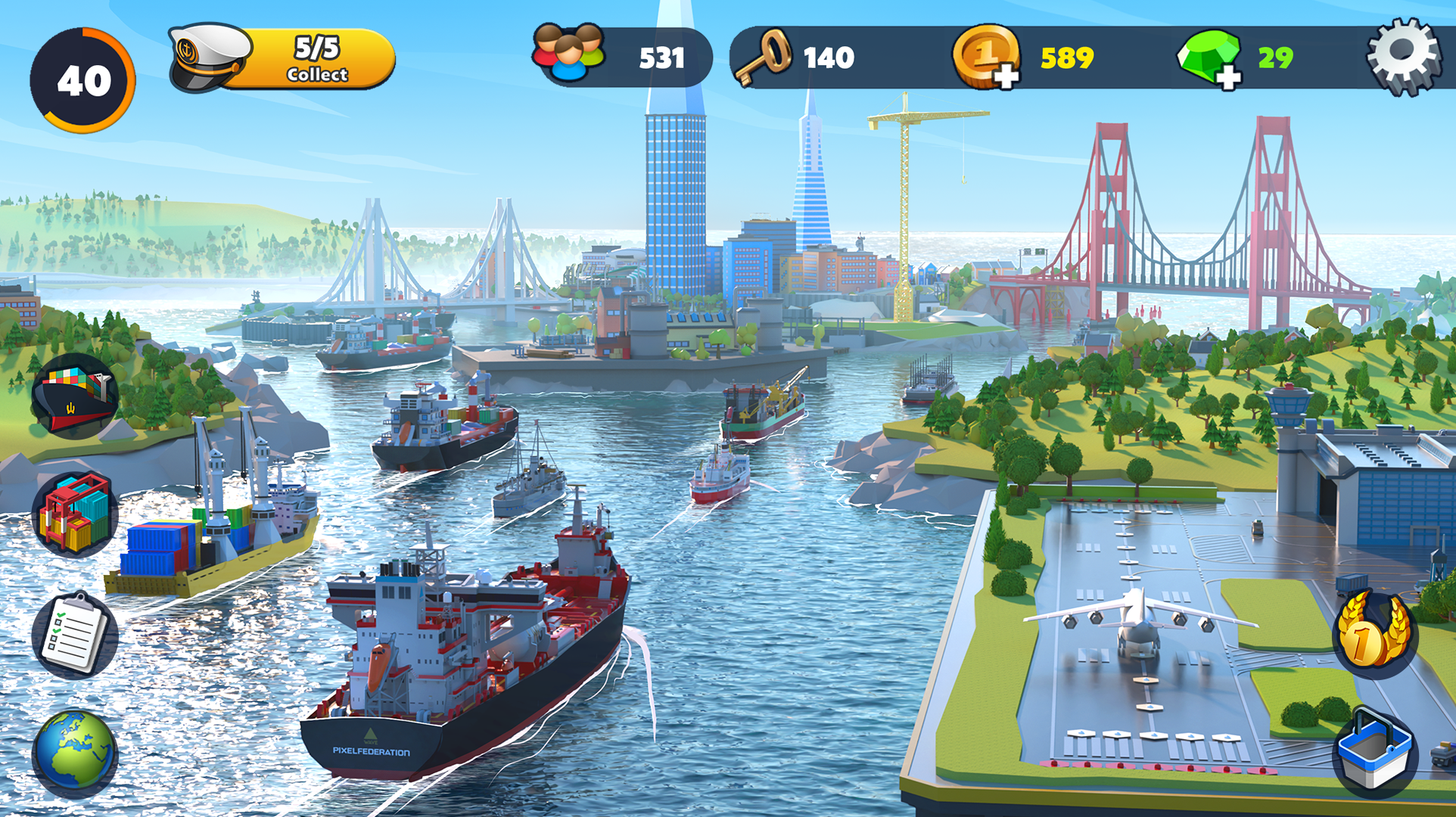 اسکرین شات 1 بازی Port City: Ship Transit Tycoon
