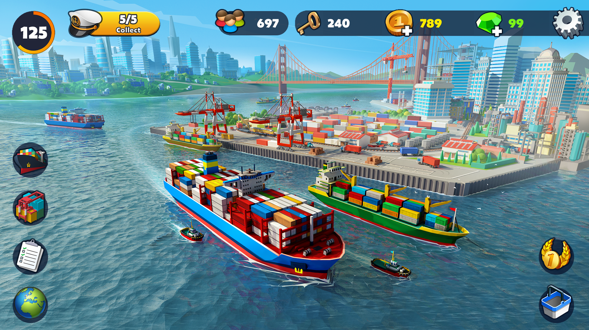 اسکرین شات 6 بازی Port City: Ship Tycoon