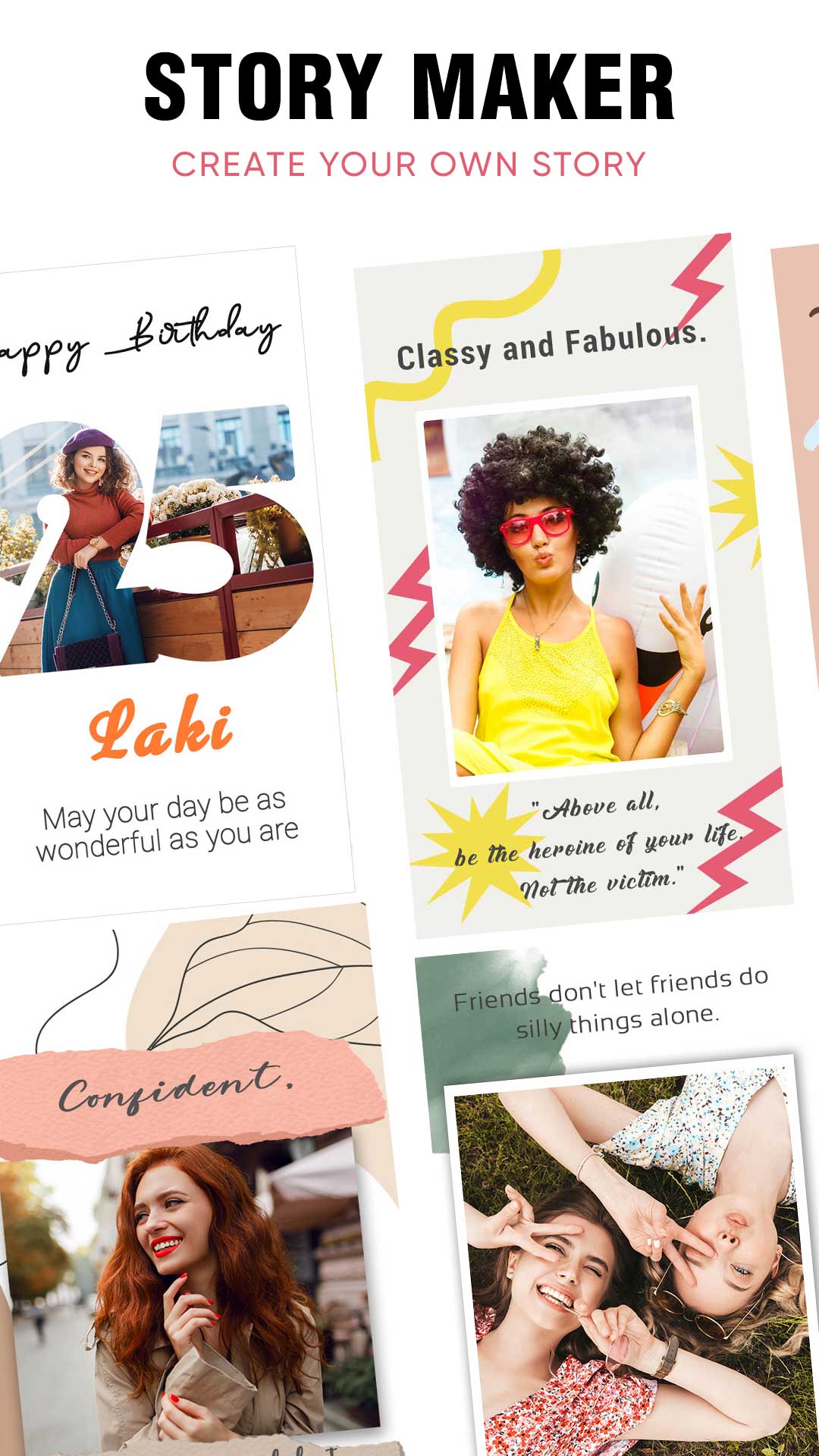 اسکرین شات 1 برنامه Story Maker: Editor & Creator