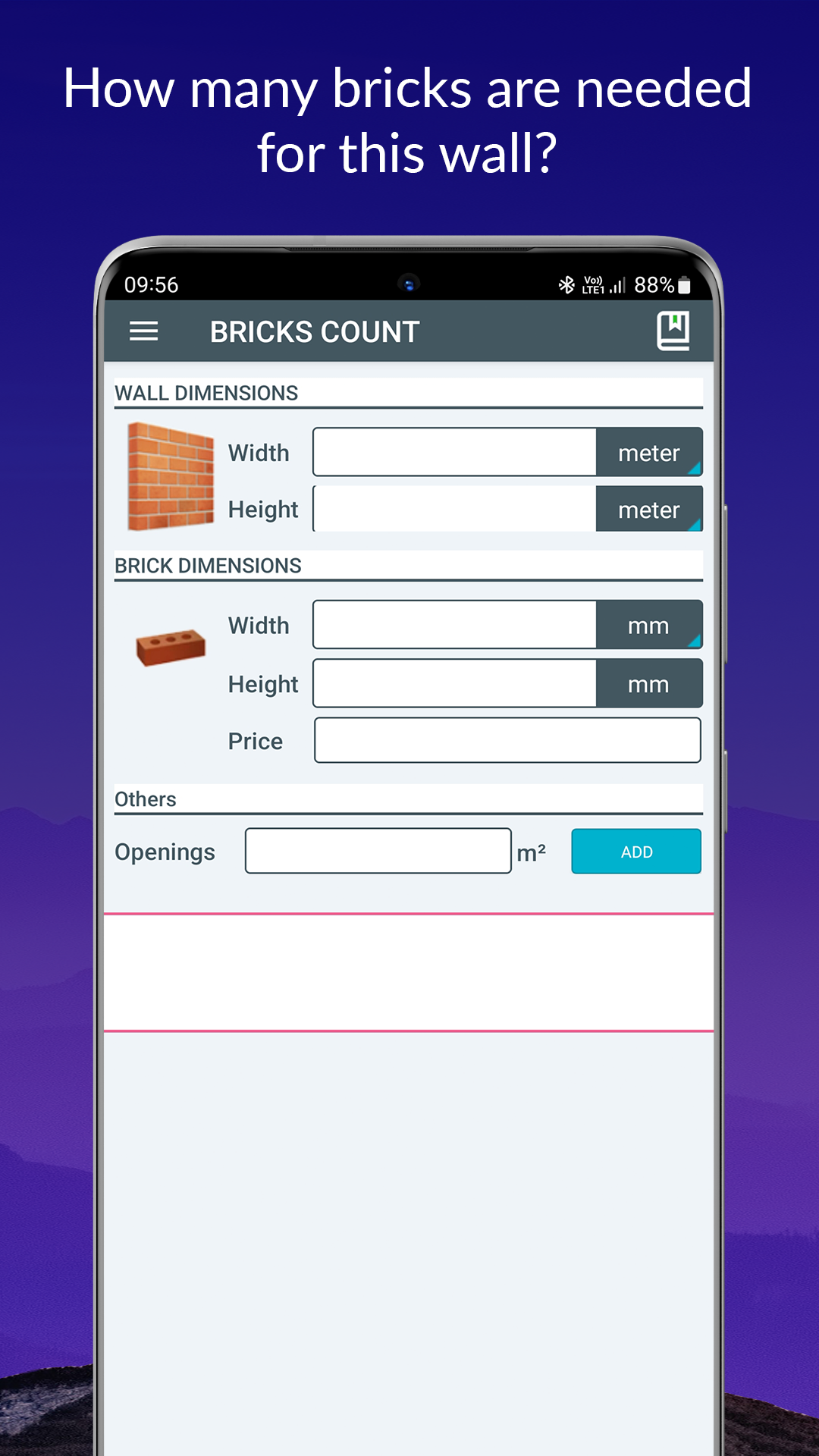 اسکرین شات 4 برنامه Concrete Calculator