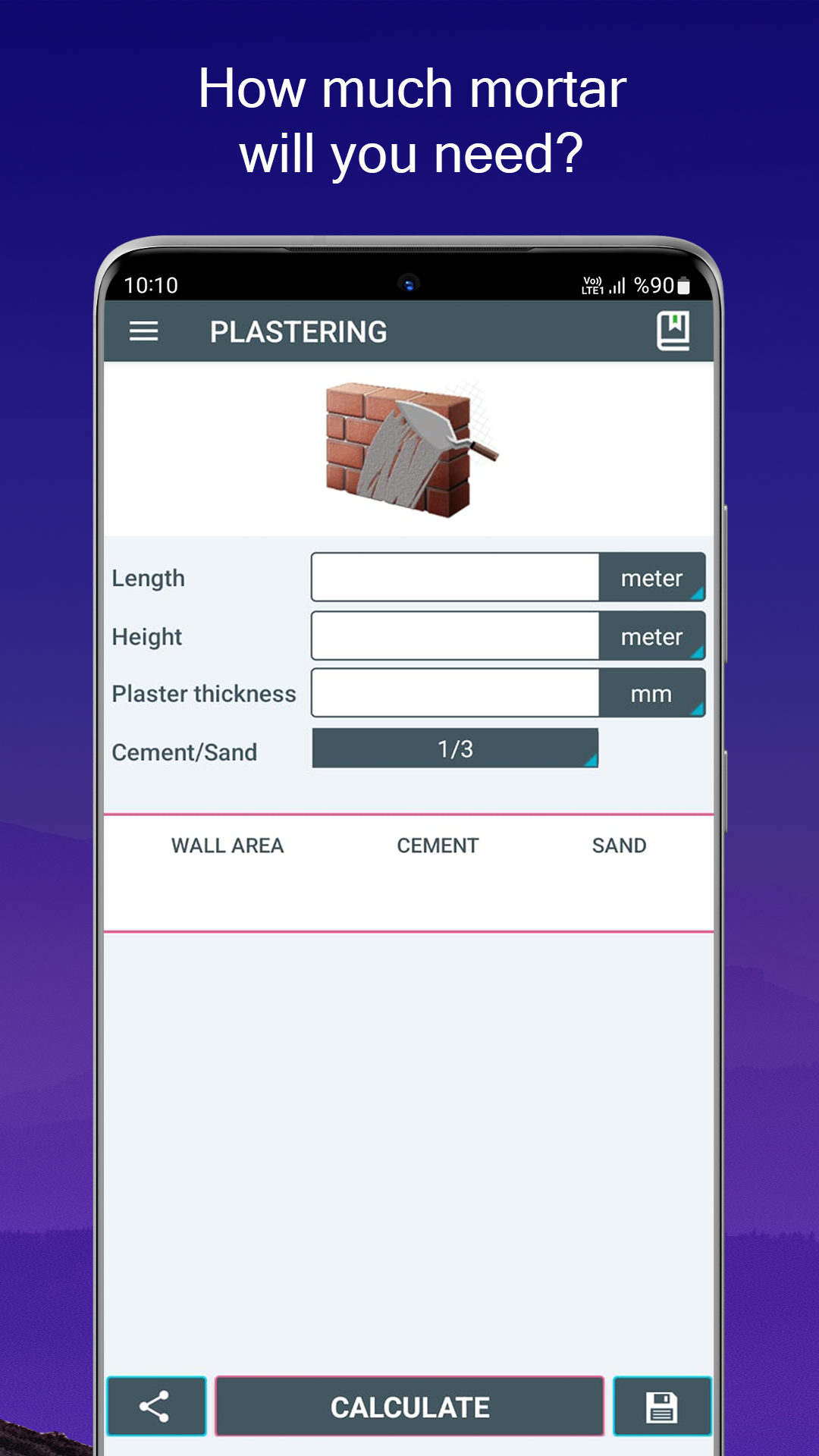 اسکرین شات 5 برنامه Concrete Calculator