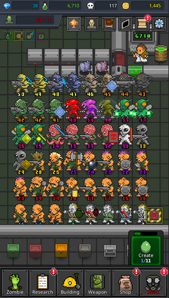 اسکرین شات 3 بازی Grow Zombie : Merge Zombie