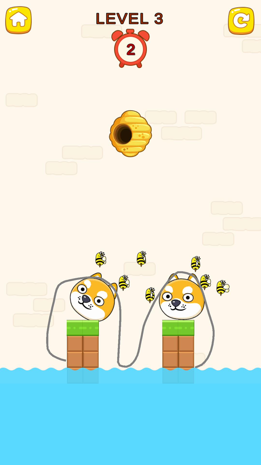 اسکرین شات 2 بازی نجات سگ از زنبورها