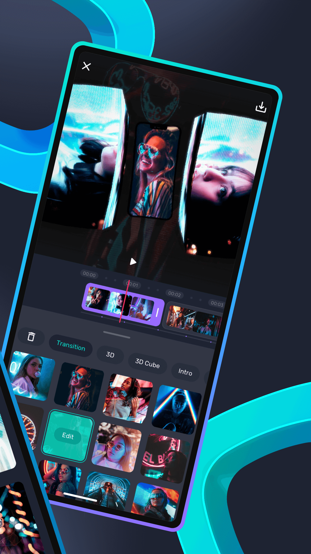 اسکرین شات 2 برنامه Compose Music Video Editor