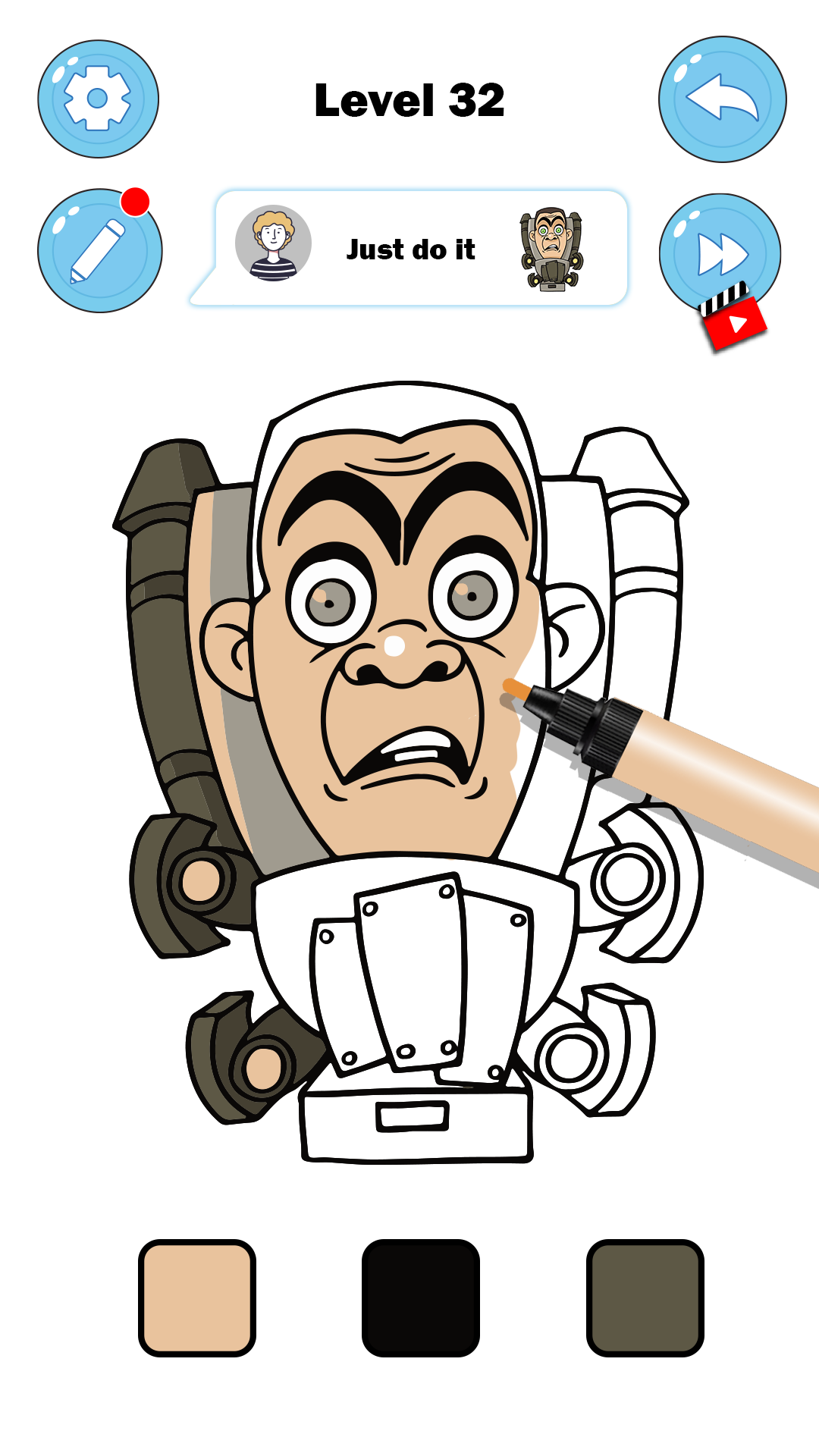 اسکرین شات 5 بازی Color Monster Painting ASMR