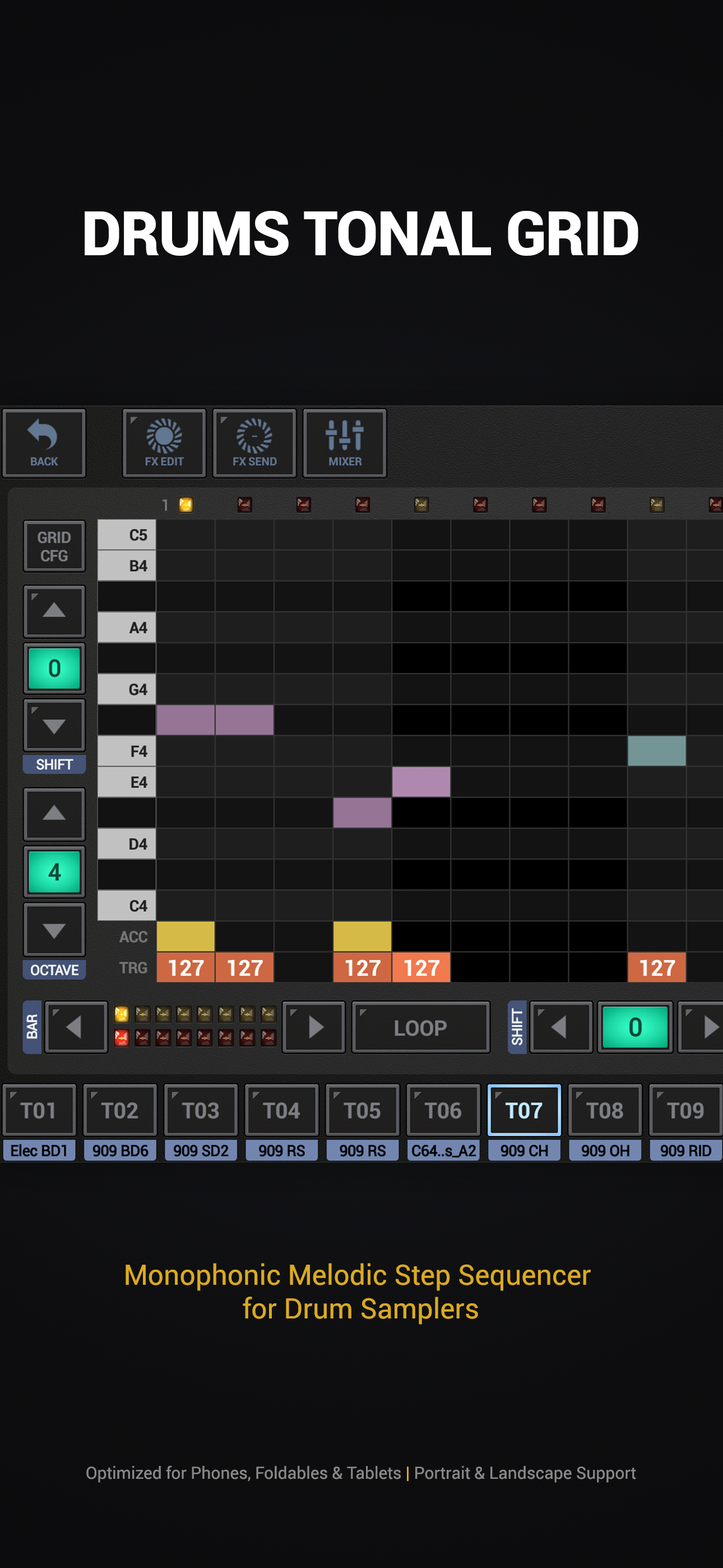 اسکرین شات 4 برنامه G-Stomper Studio Demo: DAW