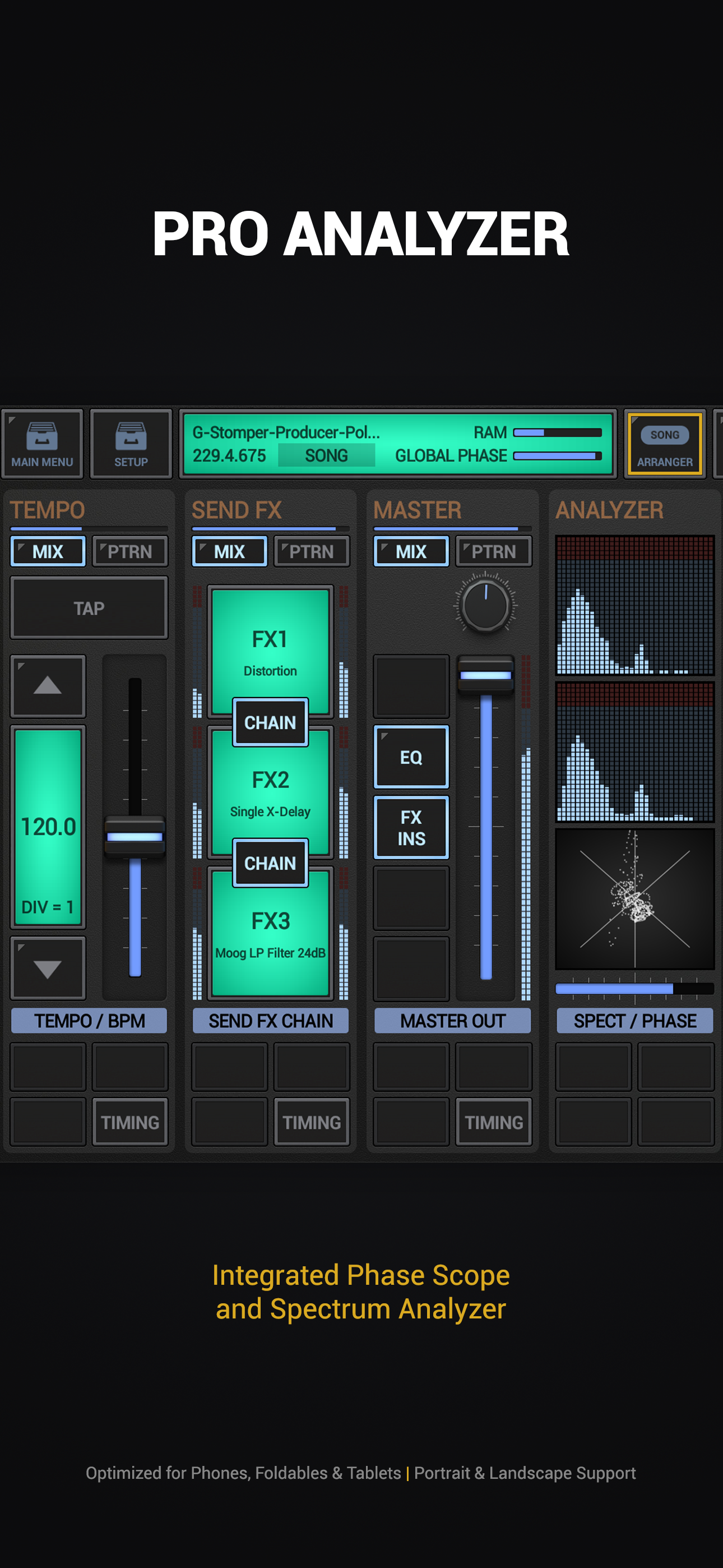 اسکرین شات 6 برنامه G-Stomper Producer Demo: DAW