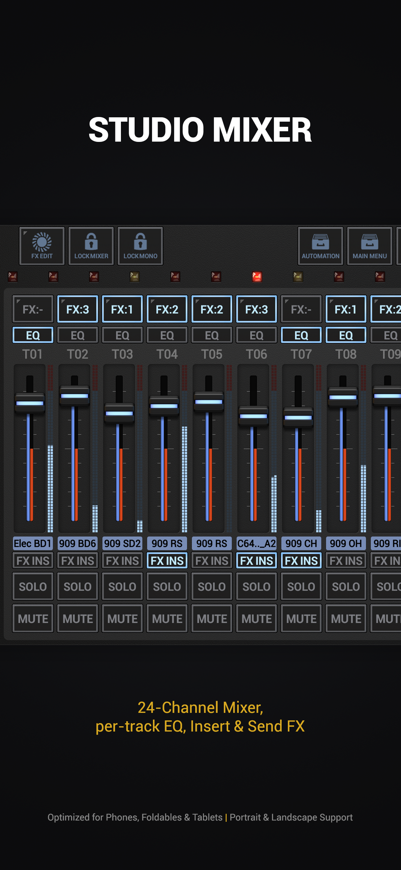 اسکرین شات 5 برنامه G-Stomper Rhythm: Drum Machine