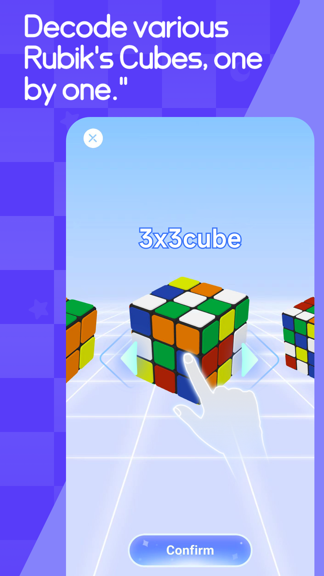 اسکرین شات 3 بازی RGB Rubik's Cube Solver &Timer