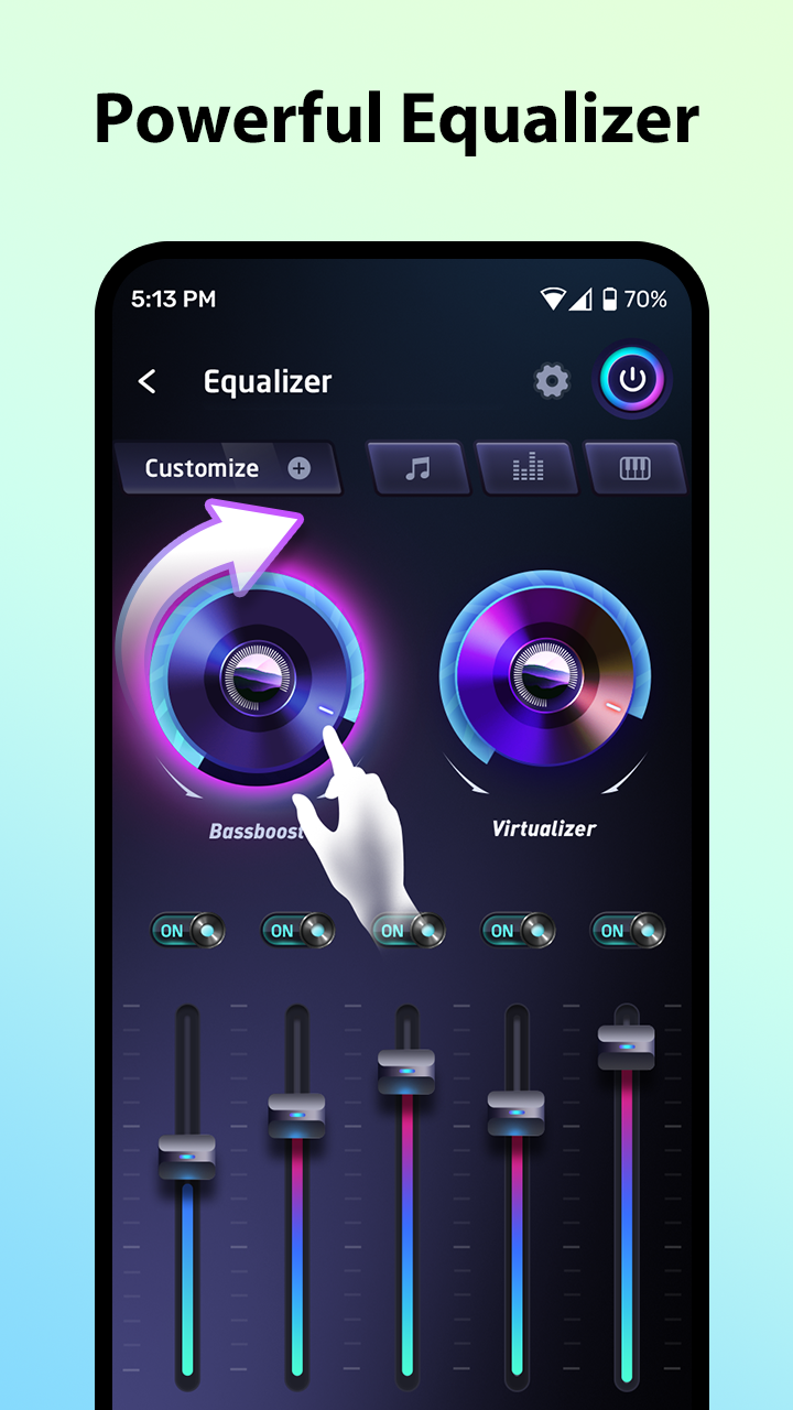 اسکرین شات 3 برنامه Music Player - MP3 Music App