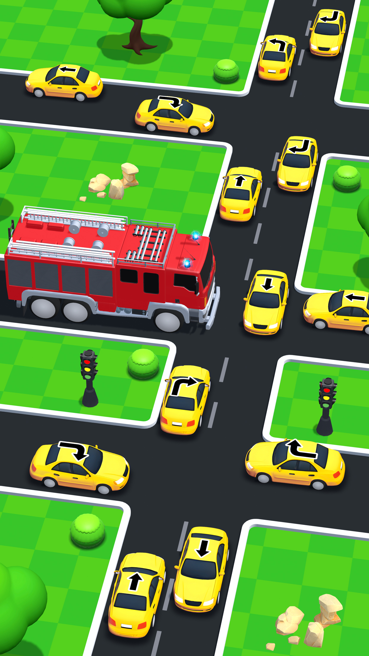 اسکرین شات 2 بازی Unblock Cars: Traffic Control