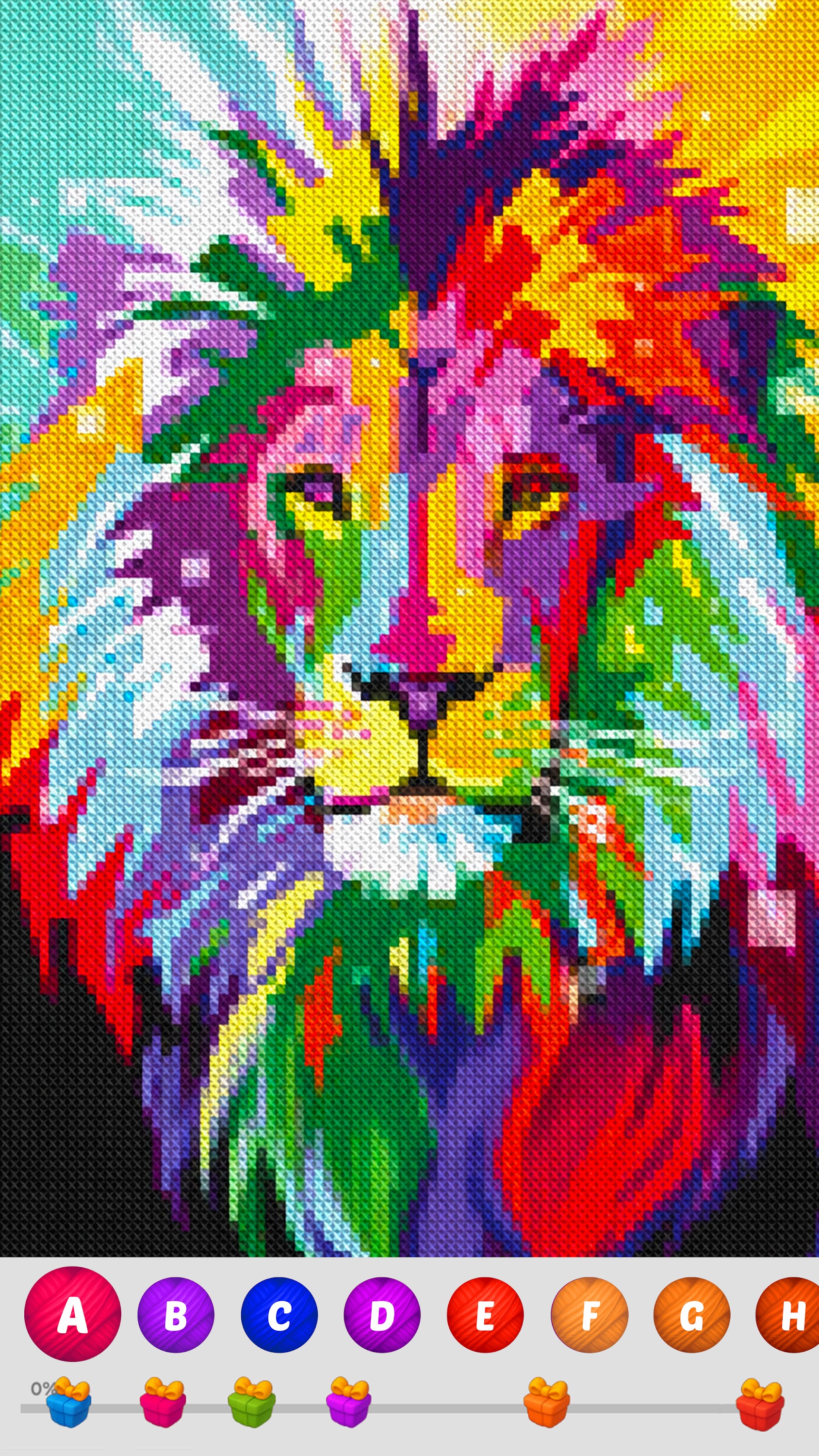 اسکرین شات 7 بازی Cross Stitch Coloring Art