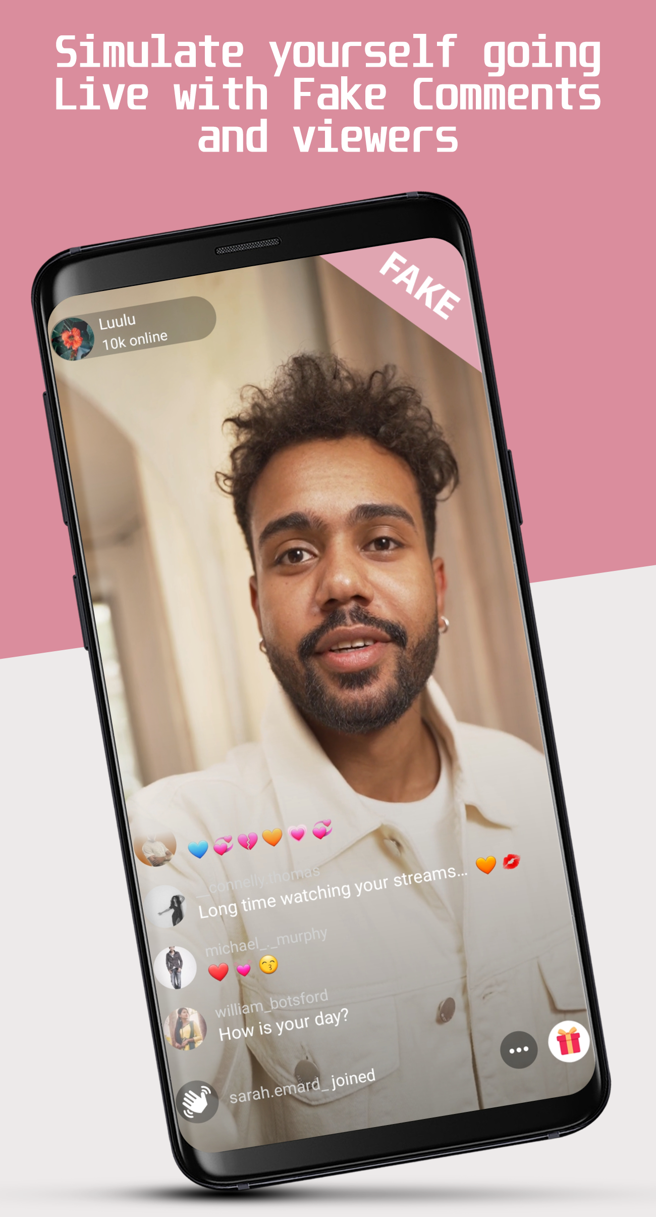 اسکرین شات 3 برنامه Fake Chat Live Prank TJoke