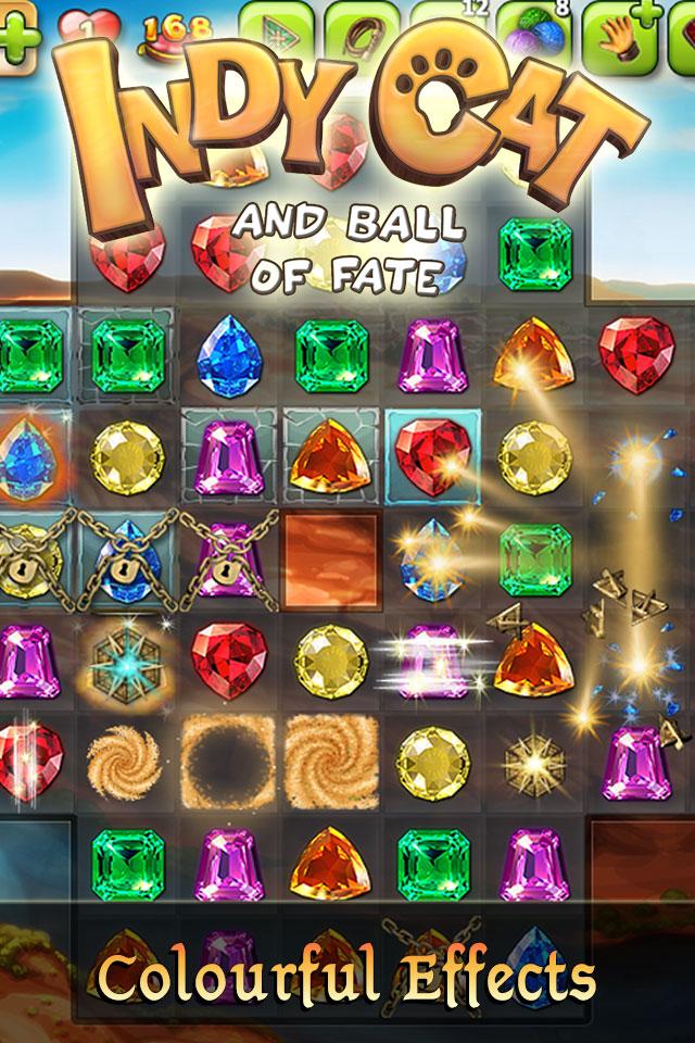 اسکرین شات 2 بازی Indy Cat: Match 3 Adventure