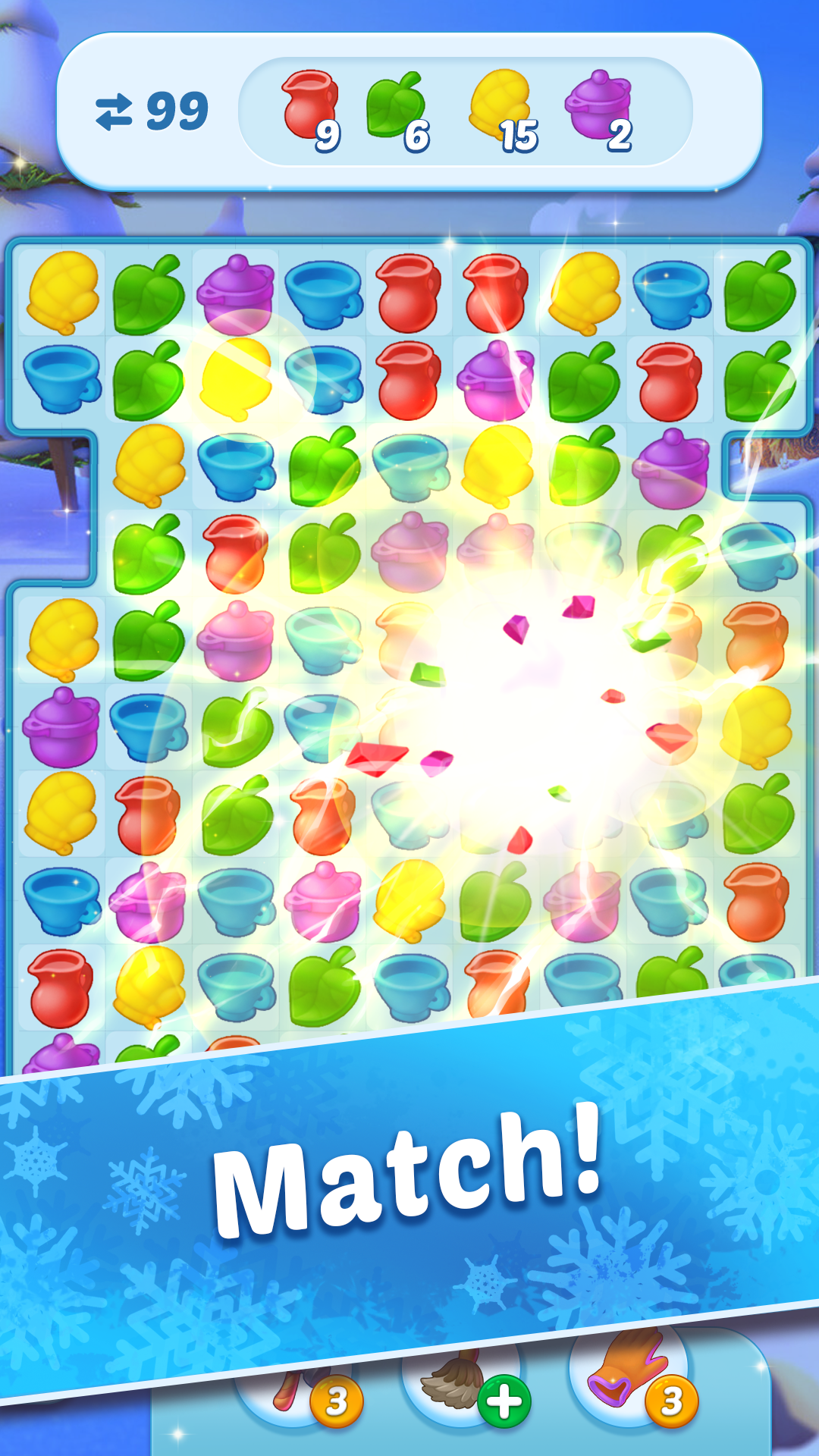 اسکرین شات 4 بازی Coldscapes: My Match-3 Family