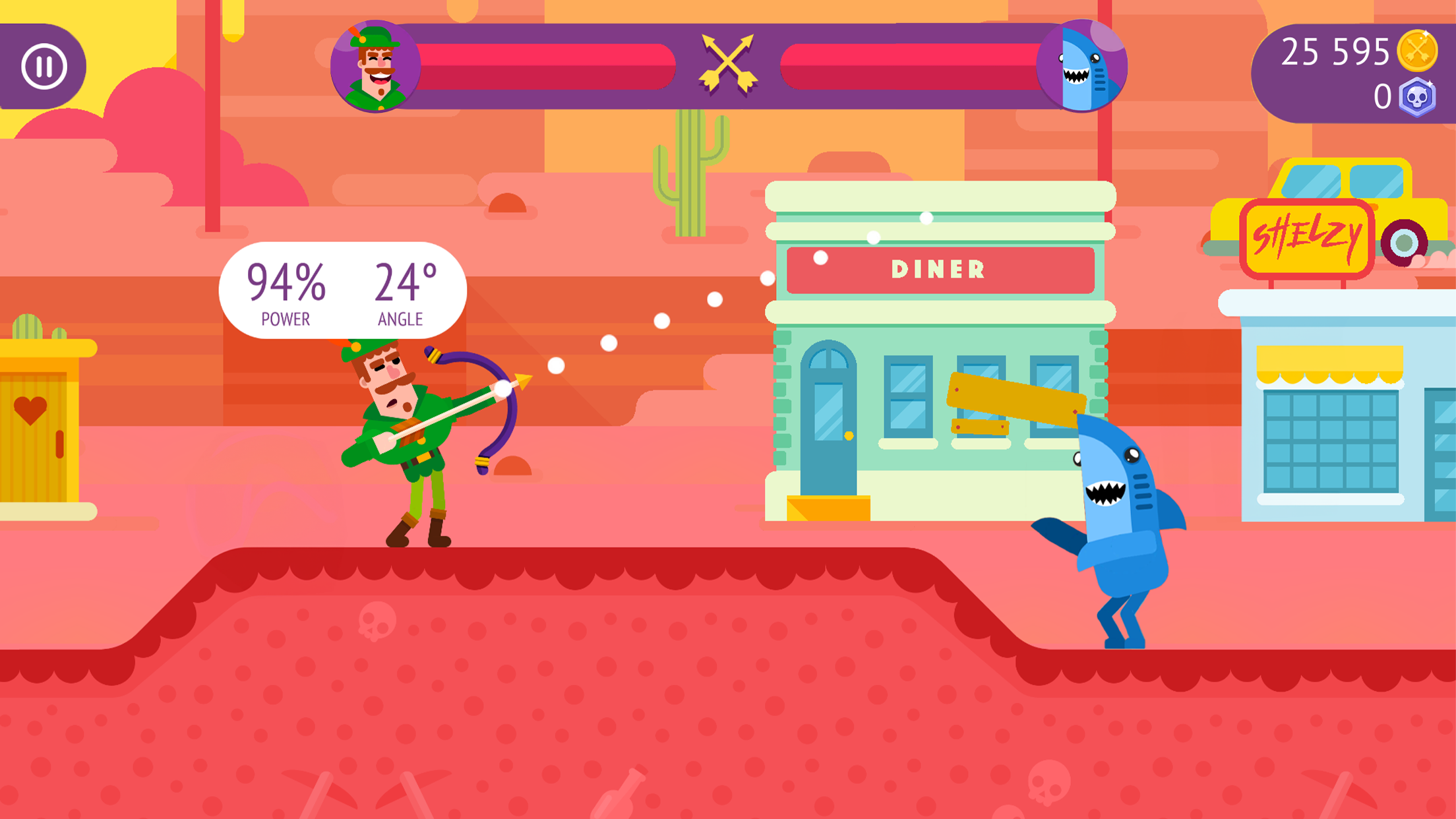اسکرین شات 2 بازی Bowmasters - Shooting Games