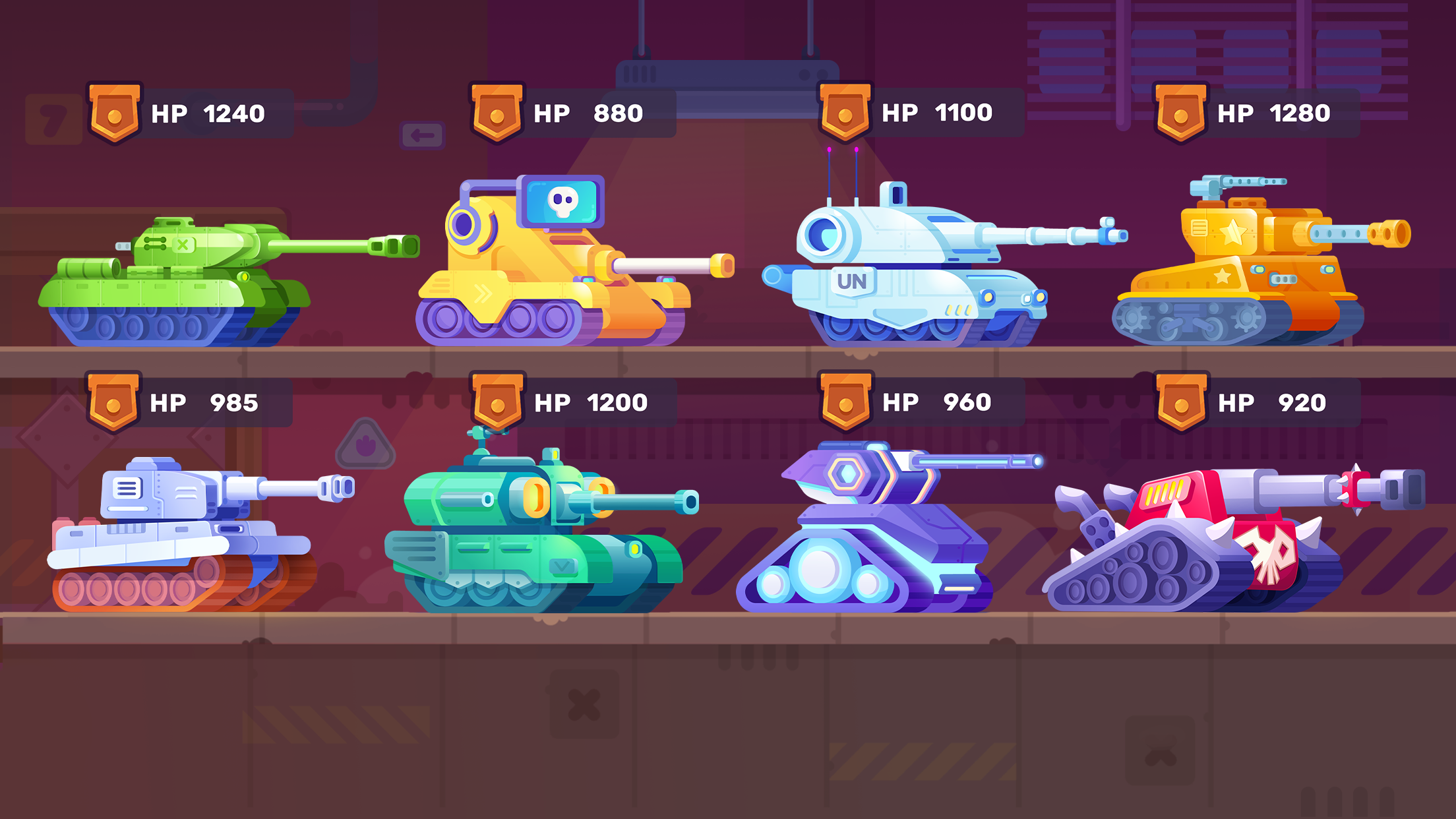 اسکرین شات 1 بازی بازی تانک (tank stars)
