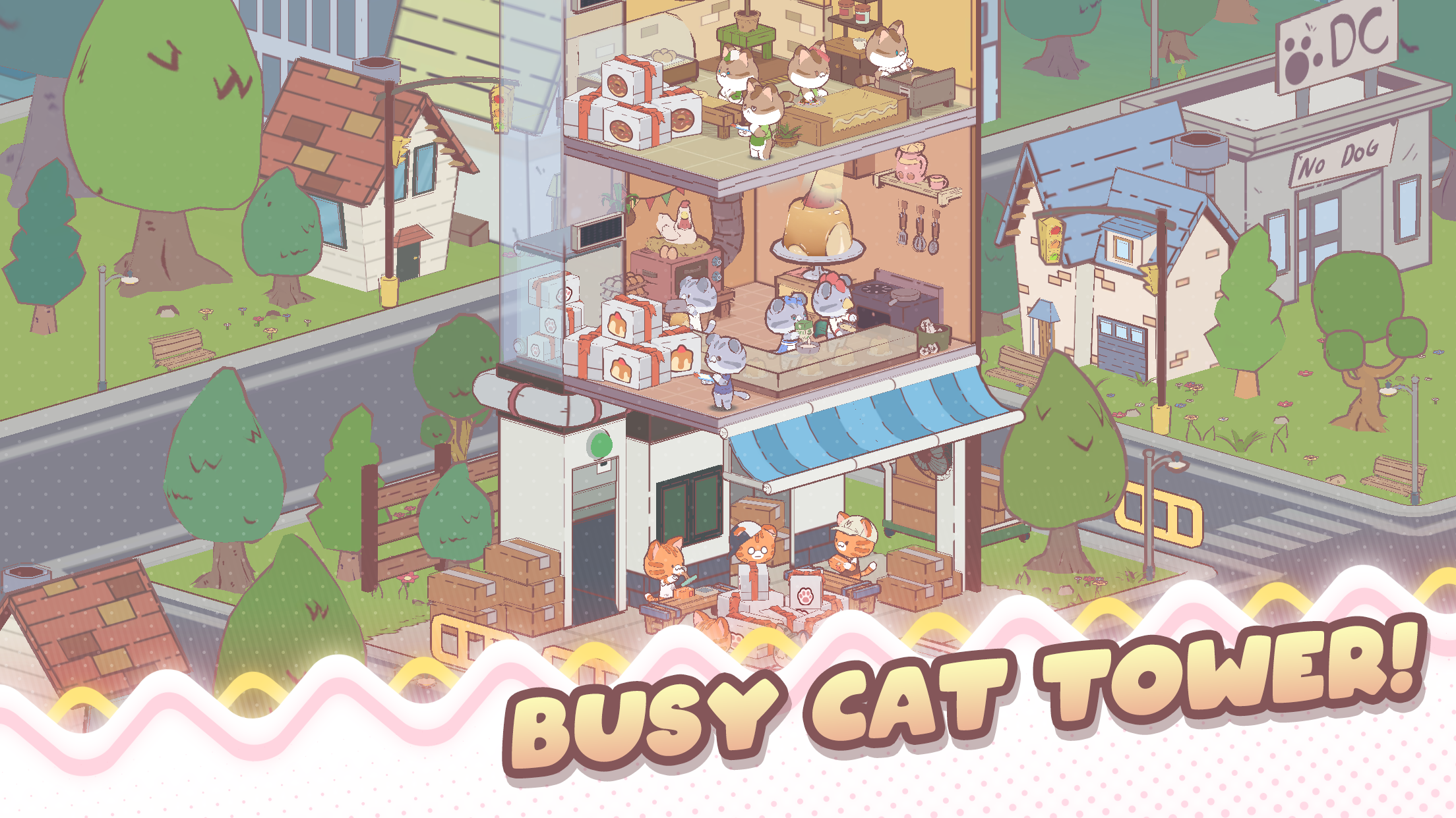 اسکرین شات 4 بازی My Cat Tower : Idle Tycoon