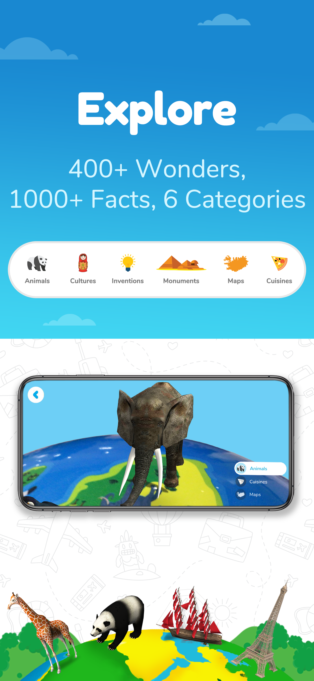 اسکرین شات 4 بازی Orboot Earth AR by PlayShifu