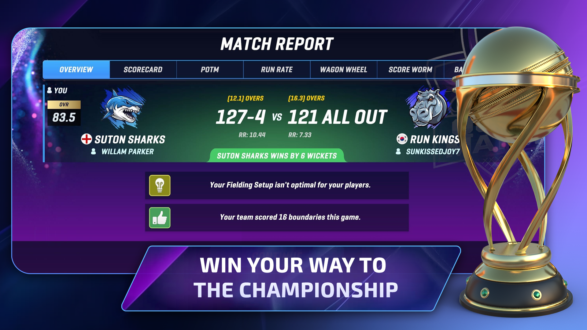 اسکرین شات 6 بازی Cricket Team Coach 26