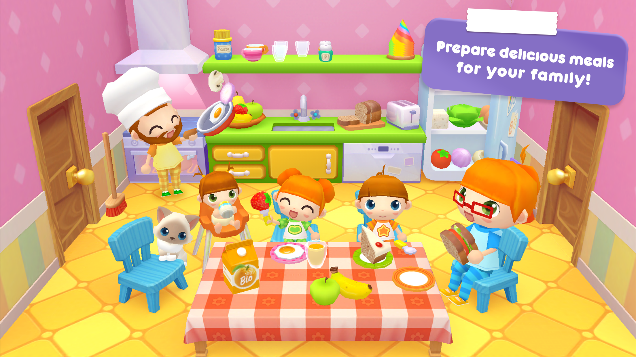 اسکرین شات 3 برنامه Sweet Home: Games for kids