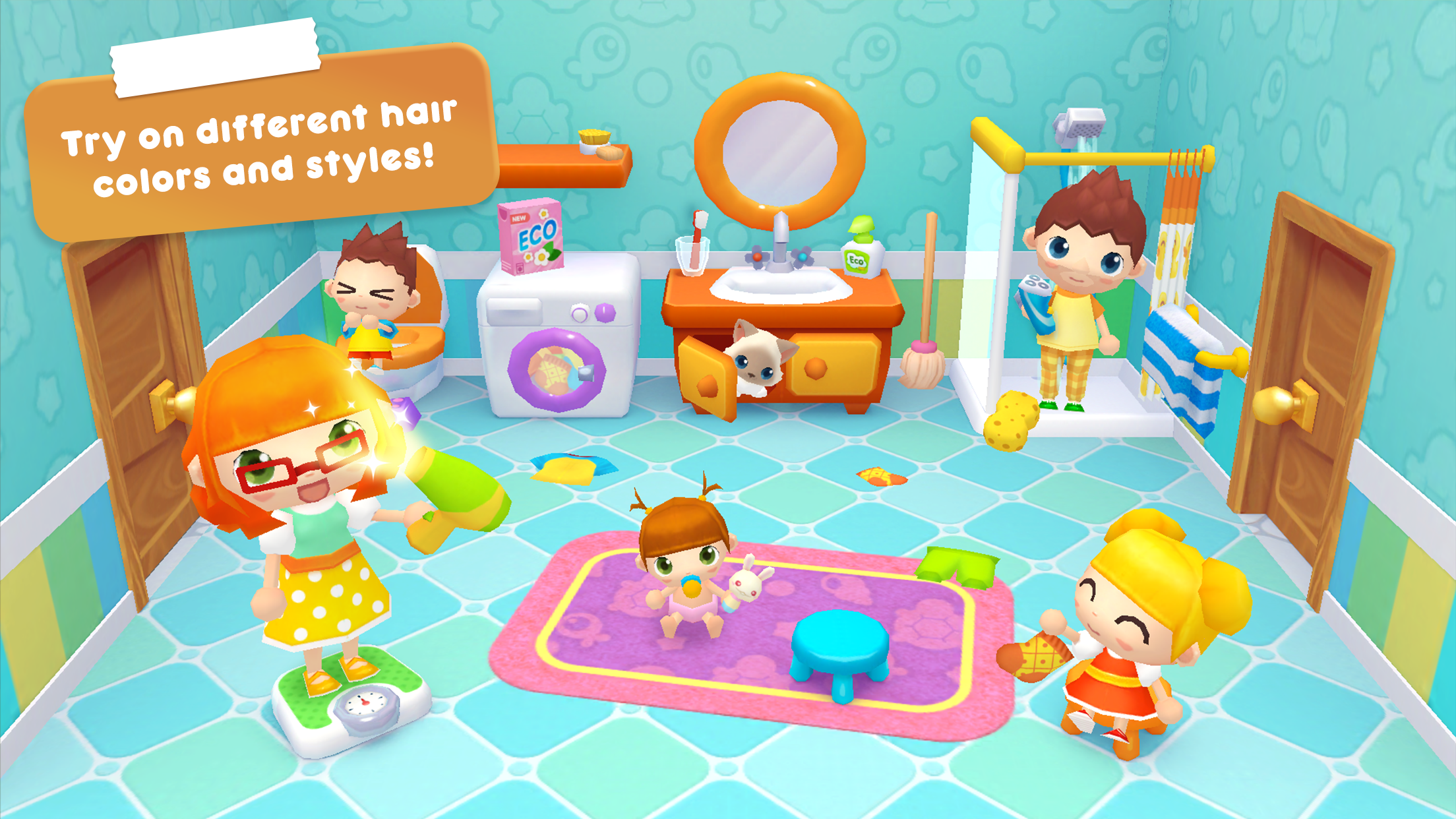 اسکرین شات 4 برنامه Sweet Home: Games for kids