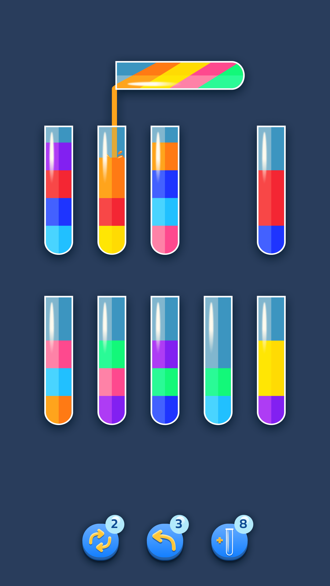 اسکرین شات 2 بازی Water Sort Puz - Color Game