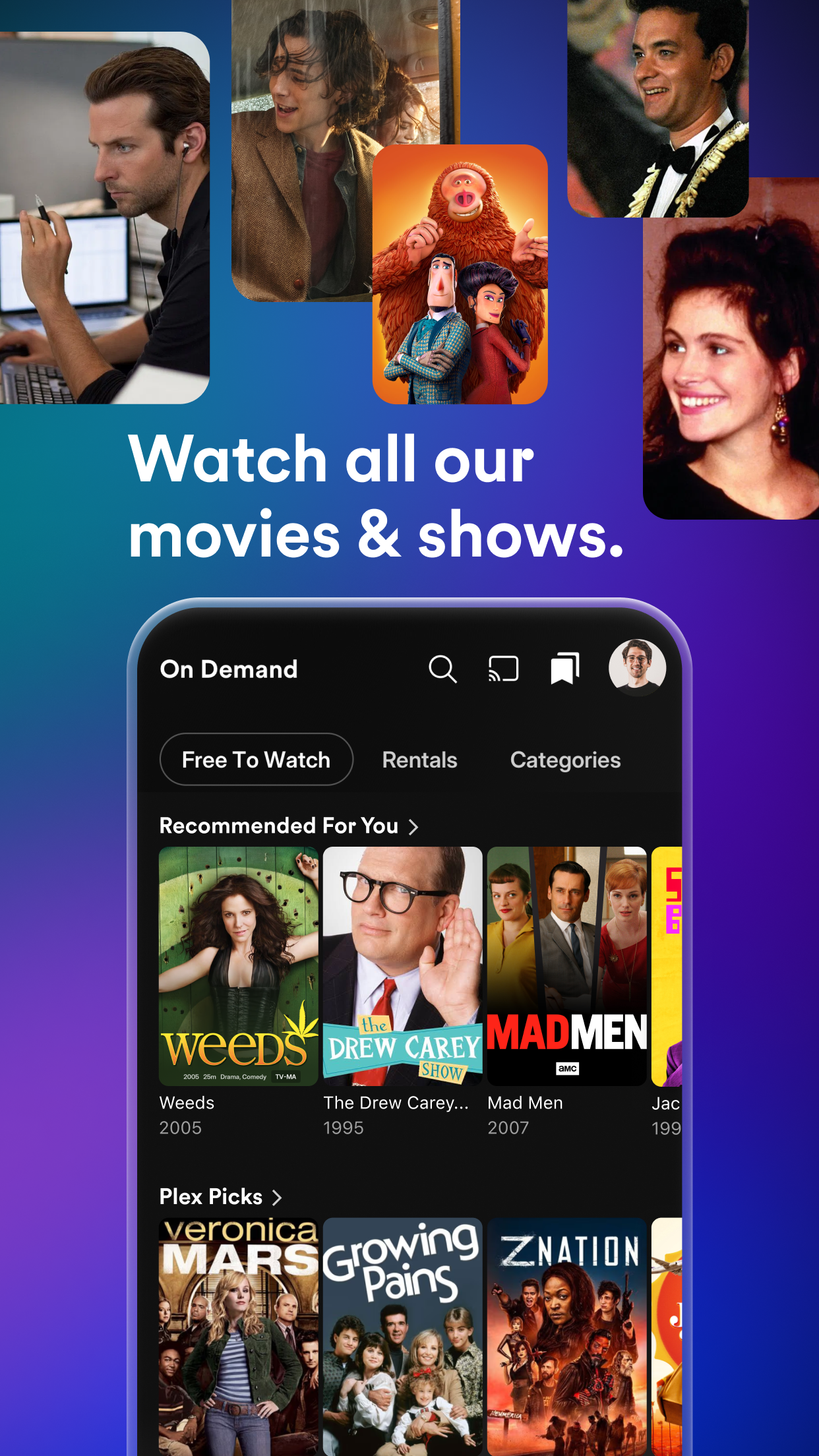 اسکرین شات 3 برنامه Plex: Find Movies & TV Shows